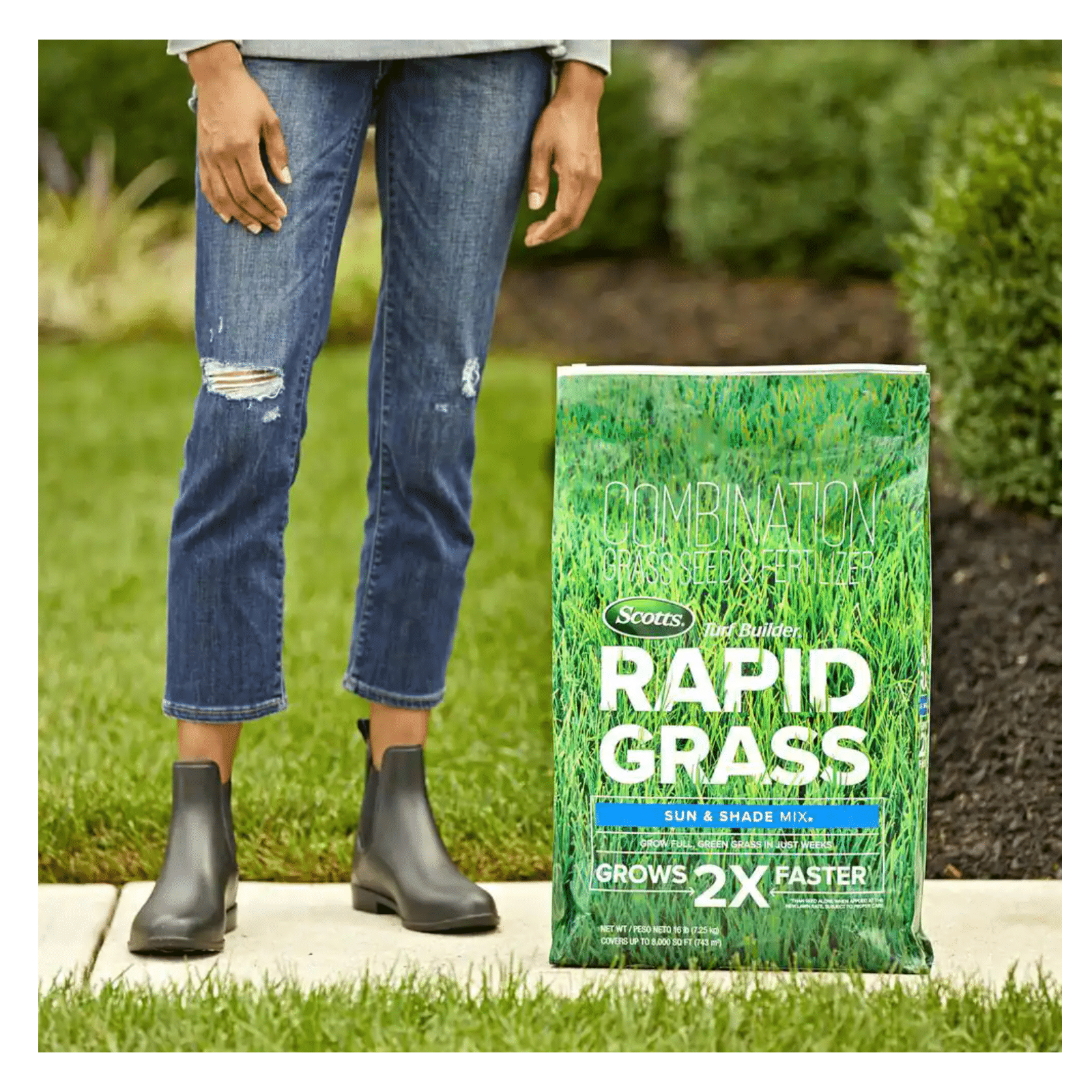 Scotts Turf Builder Rapid Grass 16 lbs. Sun and Shade Grass Seed