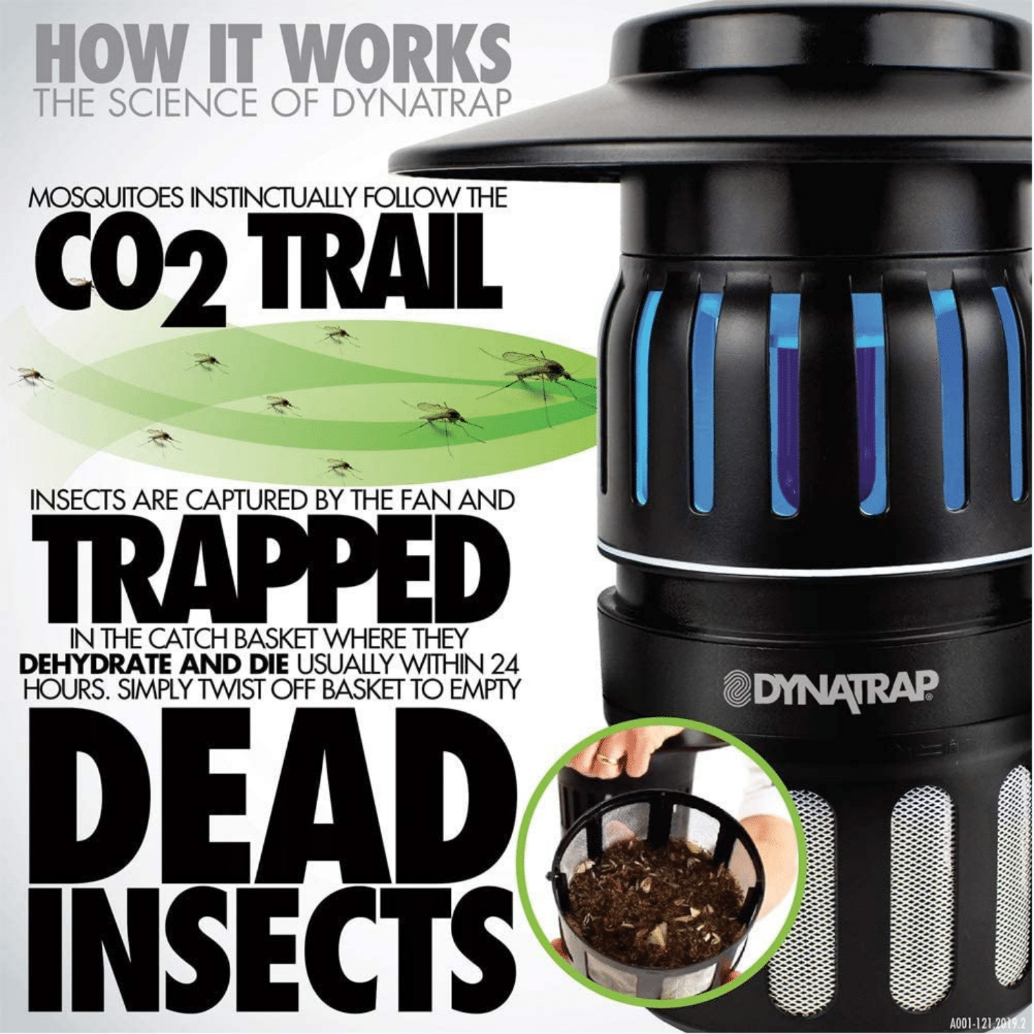DynaTrap Insect Trap. XL. Black