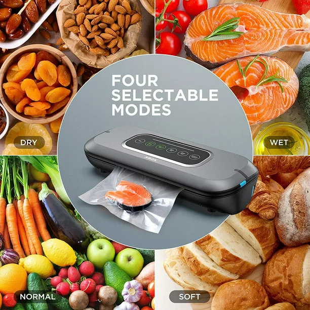 Abox Vacuum Sealer. Automatic Food Vacuum Sealer Machine 5-In-1 Bag Sealer With Led Progress Bar