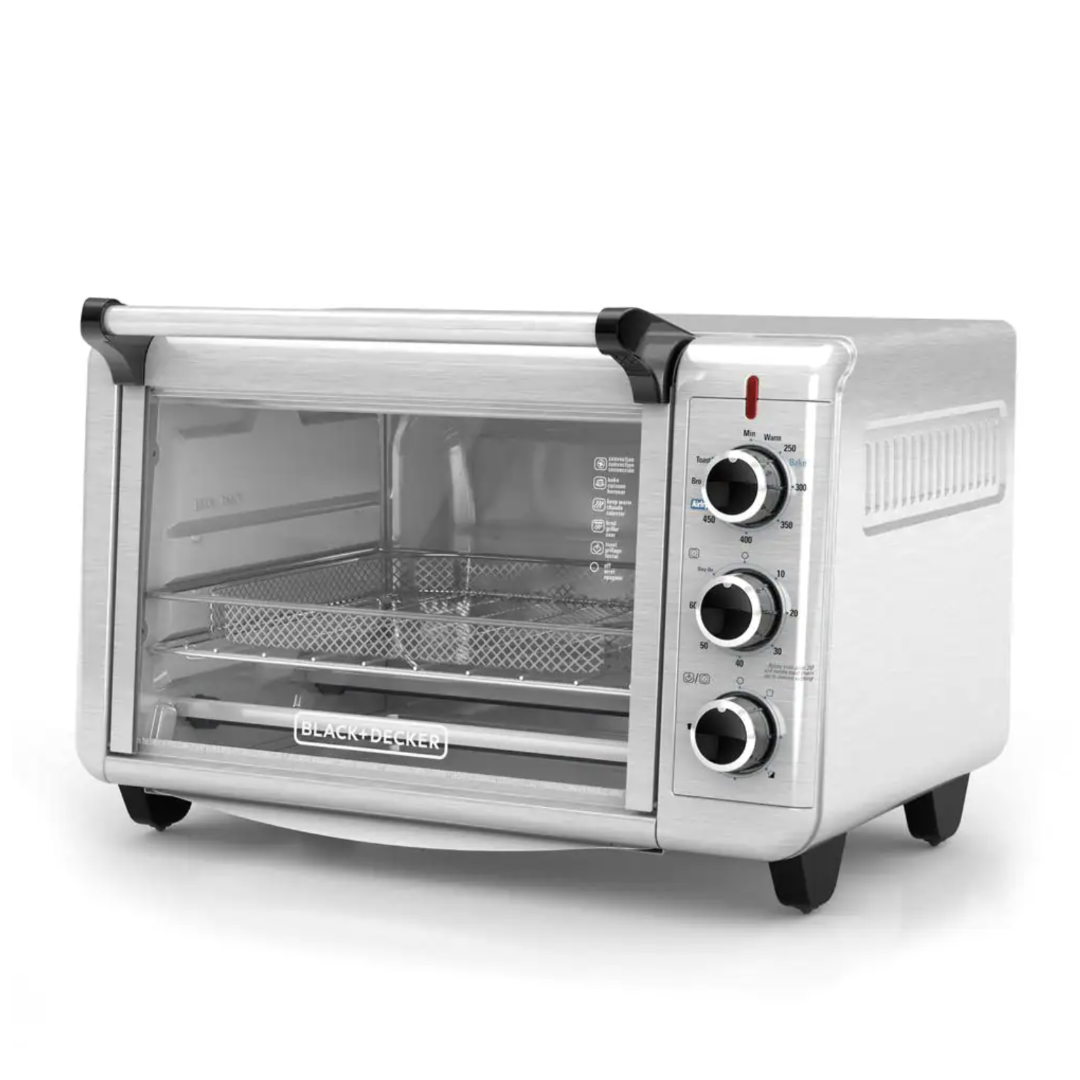 Black + Decker Crisp ‘N Bake 1500 W 6-Slice Stainless Steel Toaster Oven