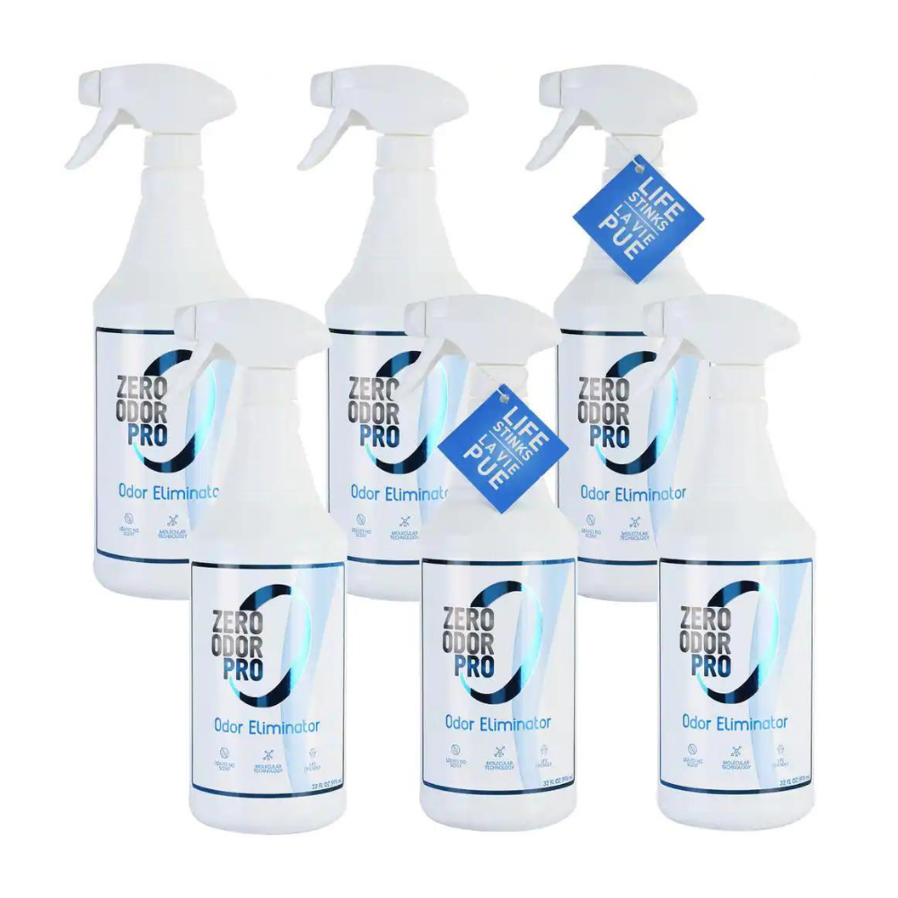 Zero Odor 32 oz. PRO Odor Eliminator Spray (6-Pack)