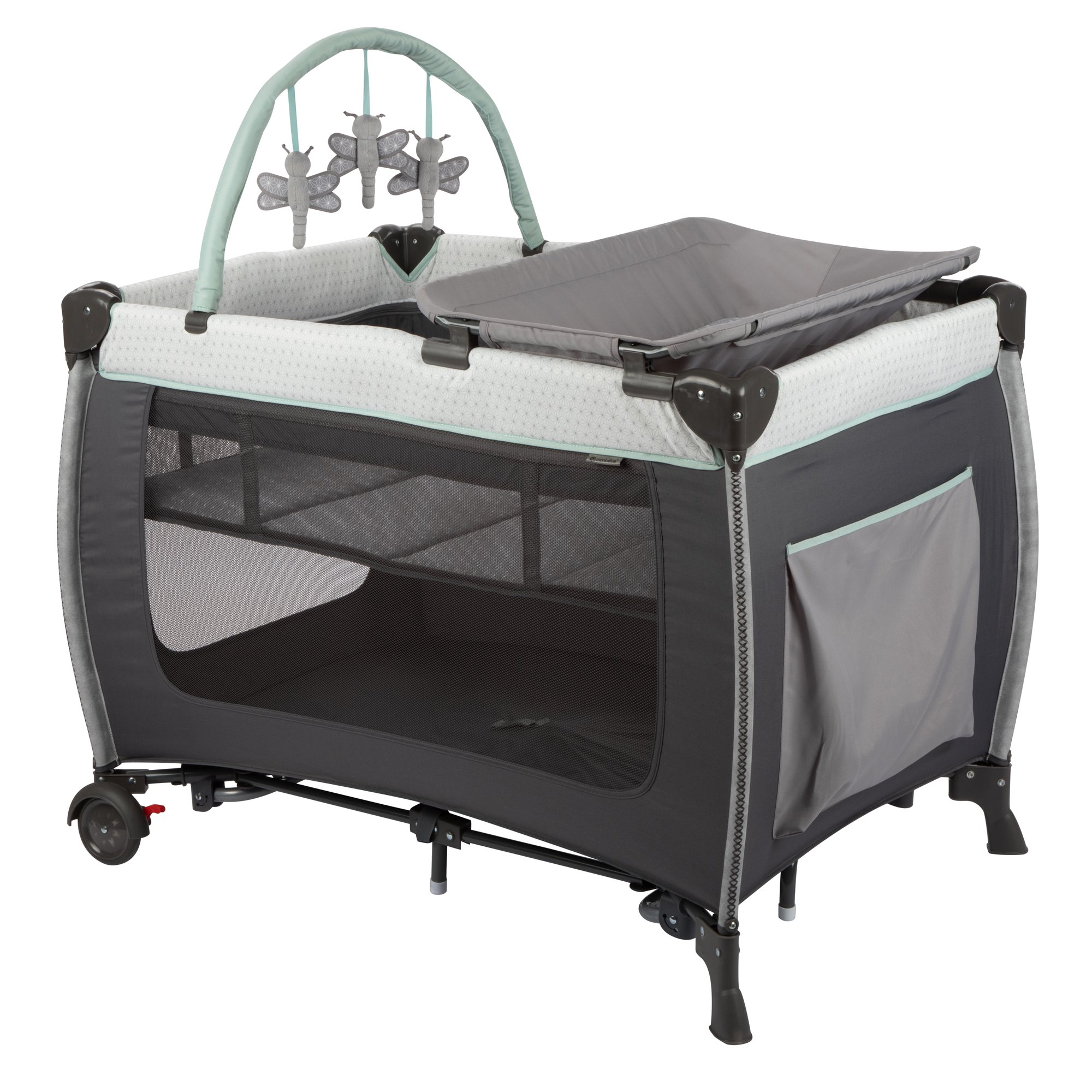 Monbebe Willow Rocking Play Yard with Full Size Bassinet. Stardust
