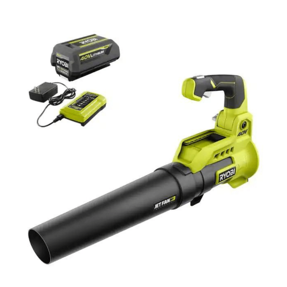Ryobi 40V 110MPH 525CFM Cordless Battery Variable-Speed Jet Fan Leaf Blower. RY40480VNM