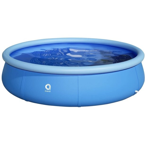 Sugift 12ft X 30in Inflatable Above Ground Swimming Pool. Blue