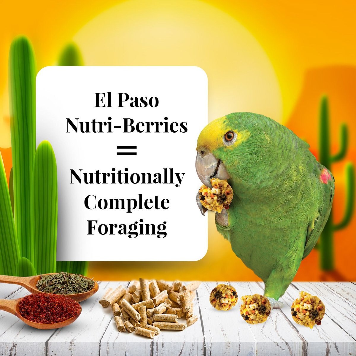 Lafeber El Paso Nutri-Berries Parrot Food. 14-lb tub