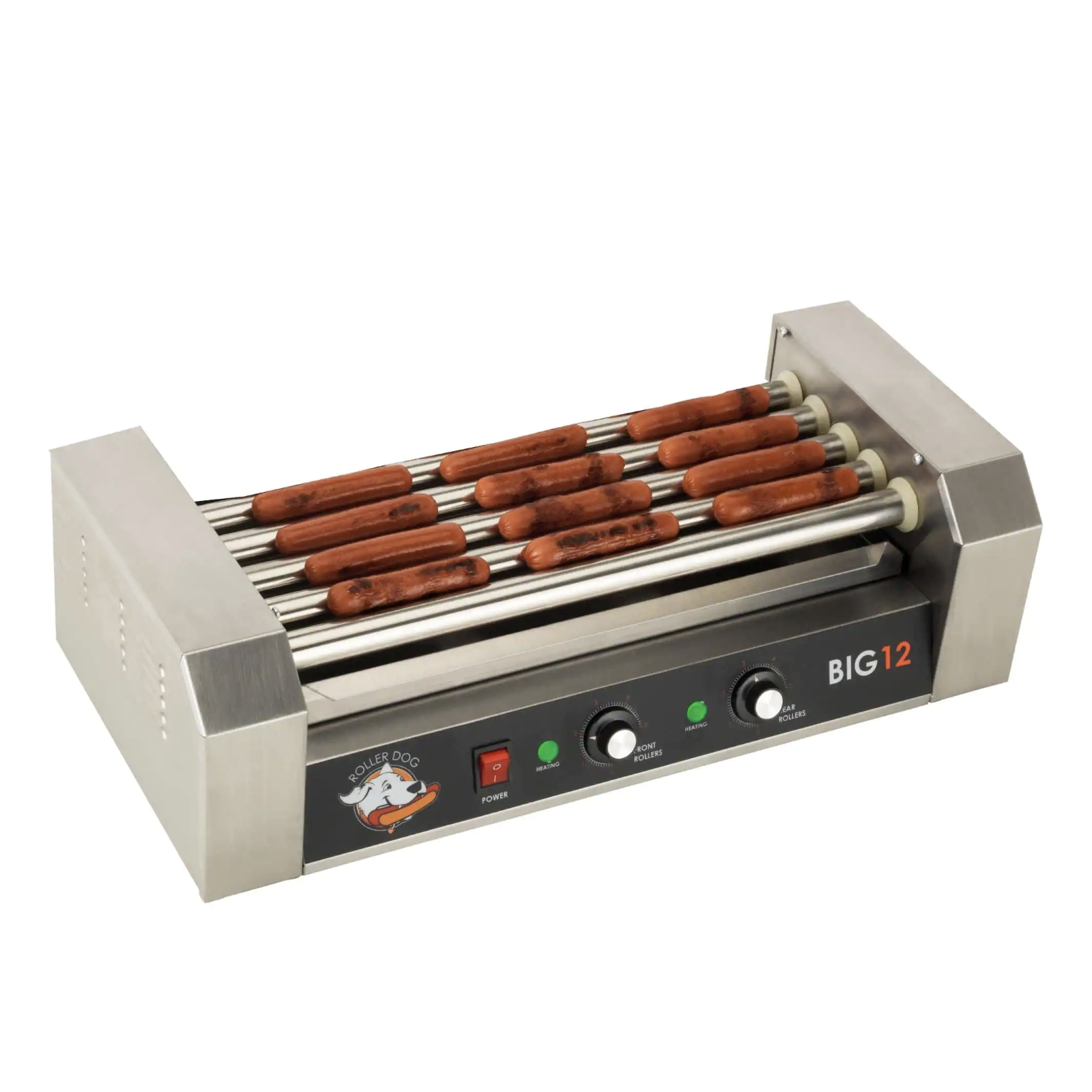 Funtime 180 sq. in. Stainless Steel Hot Dog Roller Grill