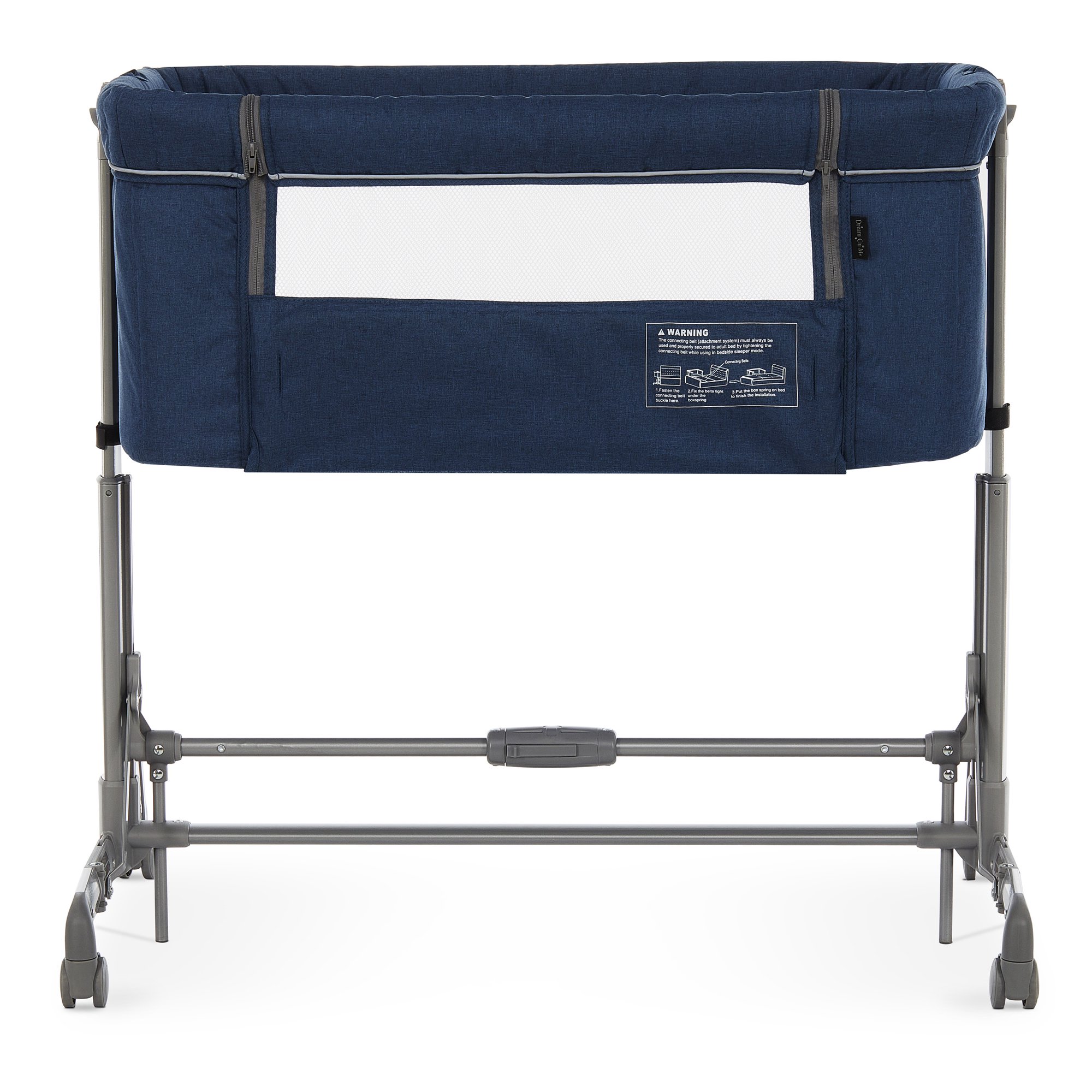 Dream On Me Zimal Bassinet And Bedside Sleeper. Blue