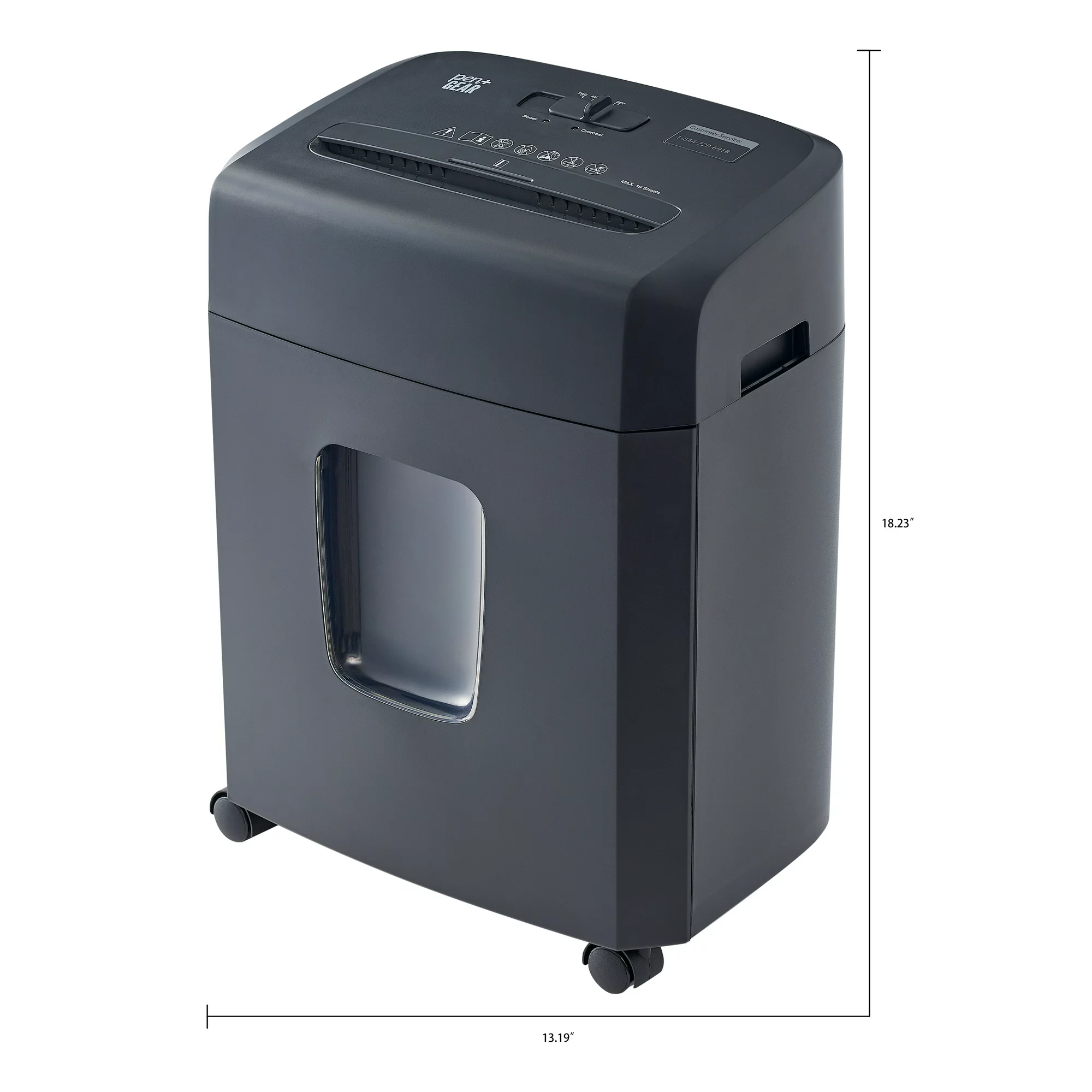 Pen+Gear 10-Sheet Cross-Cut Paper Shredder