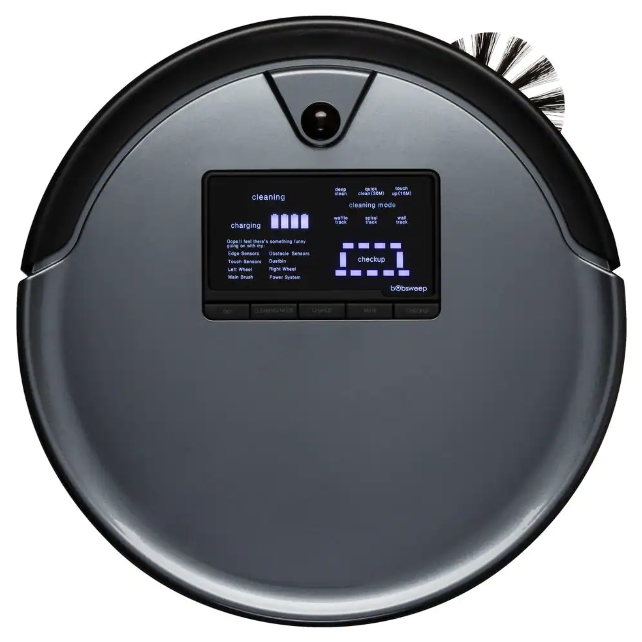 bObsweep PetHair Plus Robotic Vacuum Cleaner and Mop with Docking Station Multi-Surface Cleanin. Charcoal
