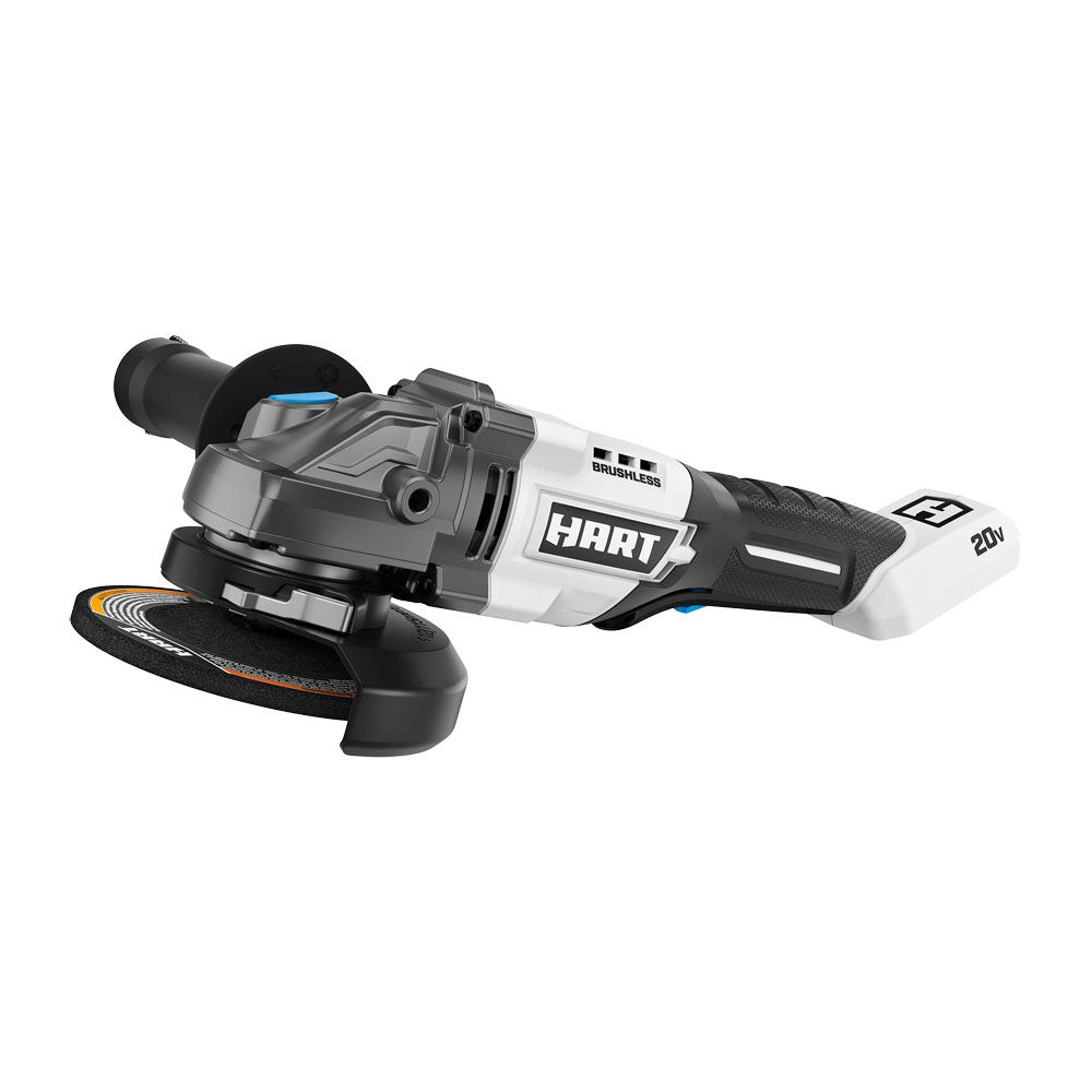 Hart 20 Volt Brushless 4-1/2-Inch Angle Grinder/Cutoff Tool. Battery Not Included