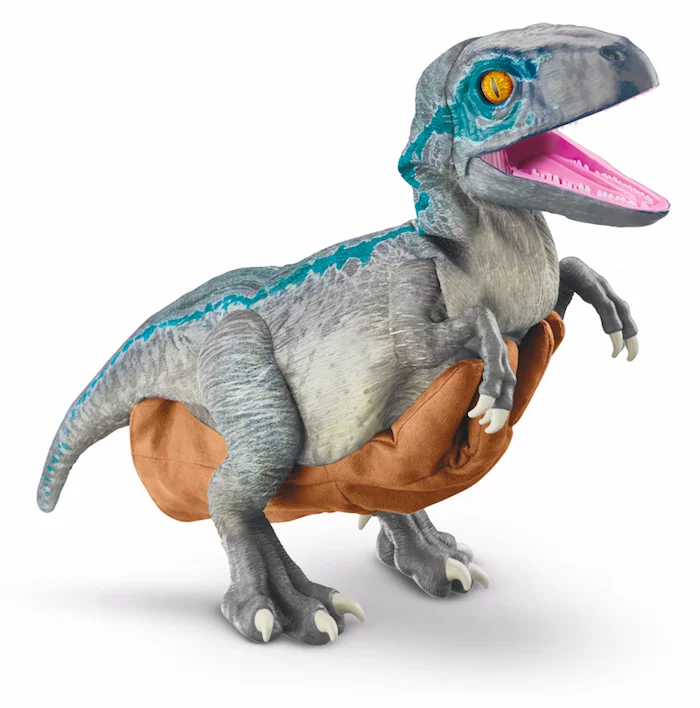 Jurassic World REALFX Baby Blue. Hyper-Realistic Dinosaur Animatronic Puppet Toy. Life-like Movements and Real Movie Sounds