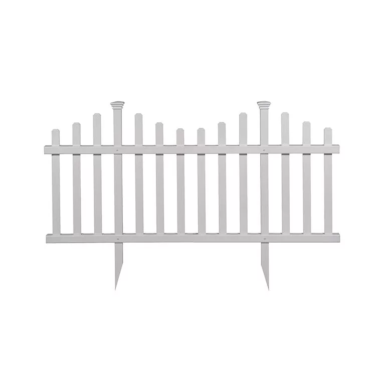Zippity Outdoor Products Madison No-Dig Vinyl Fence Kit (30in x 56in) (2 Pack)