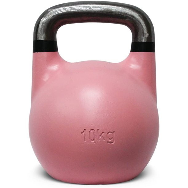 Kettlebell Kings Competition Kettlebell Weights for Workout. 22 lbs. Pink