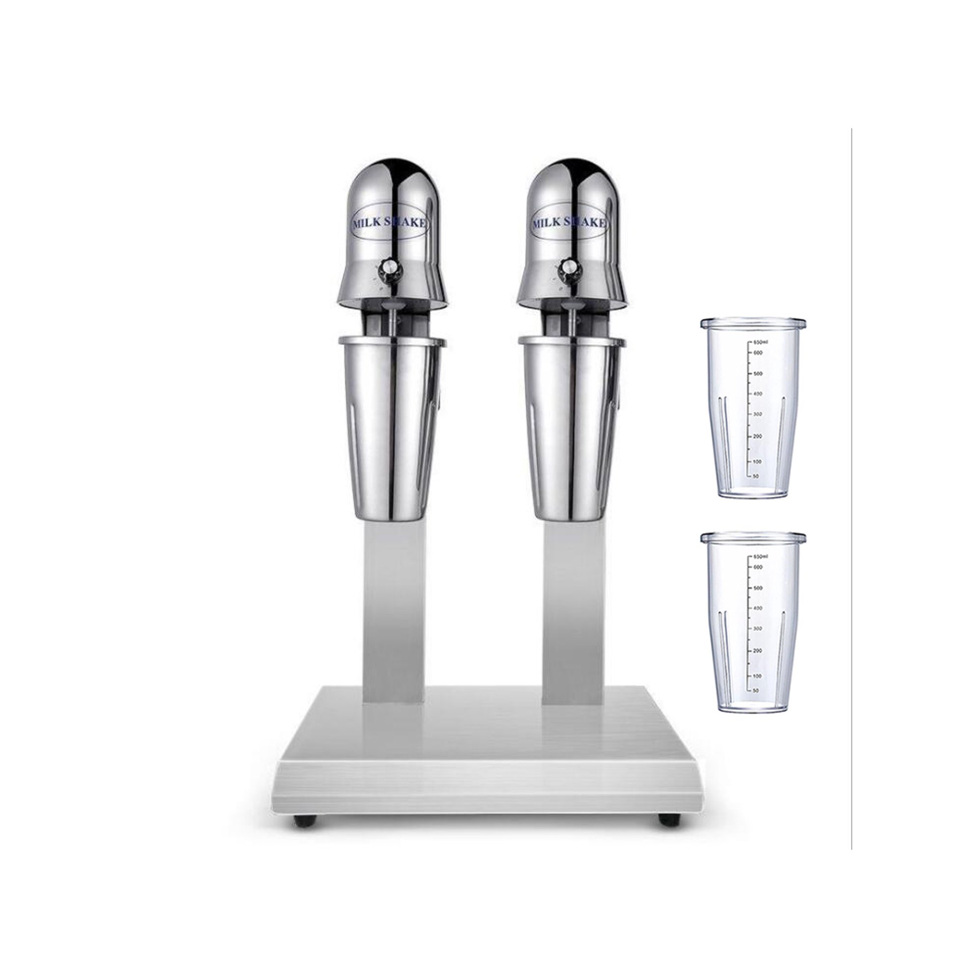 HayWHNKN Electric Milk Shake Blender Stainless Steel Double Head Mixer