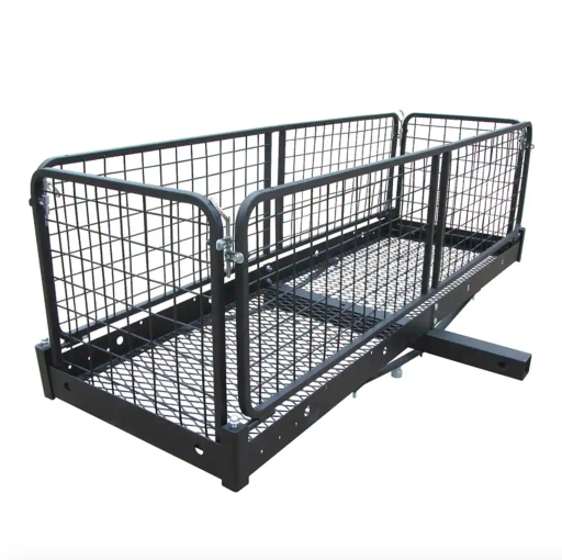 Erickson 07496 500 lb. Capacity 60 in. x 20 in. Steel Folding Hitch Cargo Carrier for 2 in. Receiver