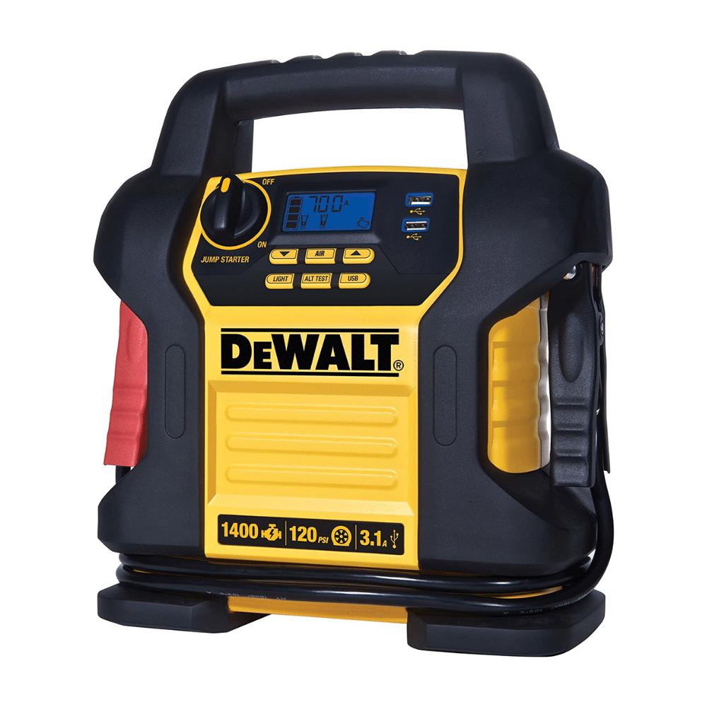Dewalt DXAEJ14 Digital Portable Power Station Jump Starter. Instant Amps. Digital Air Compressor