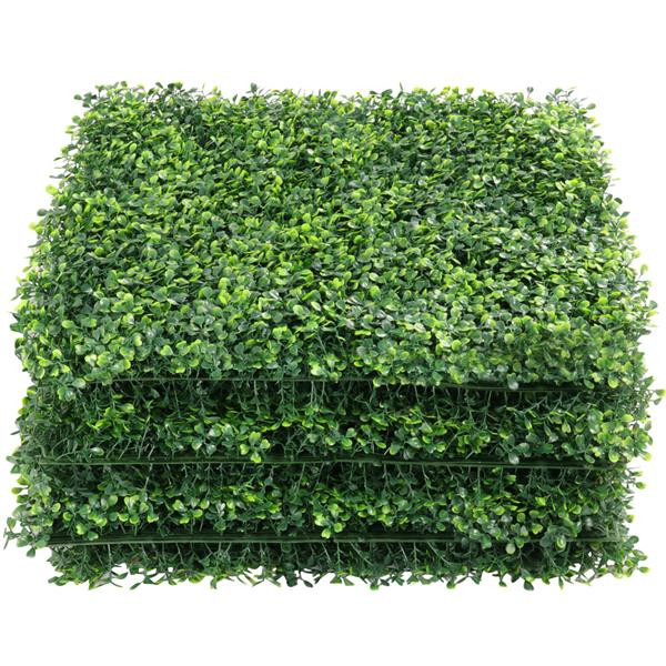 SmileMart 20″ x 20″ Artificial Greenery Panels (12 Pieces)
