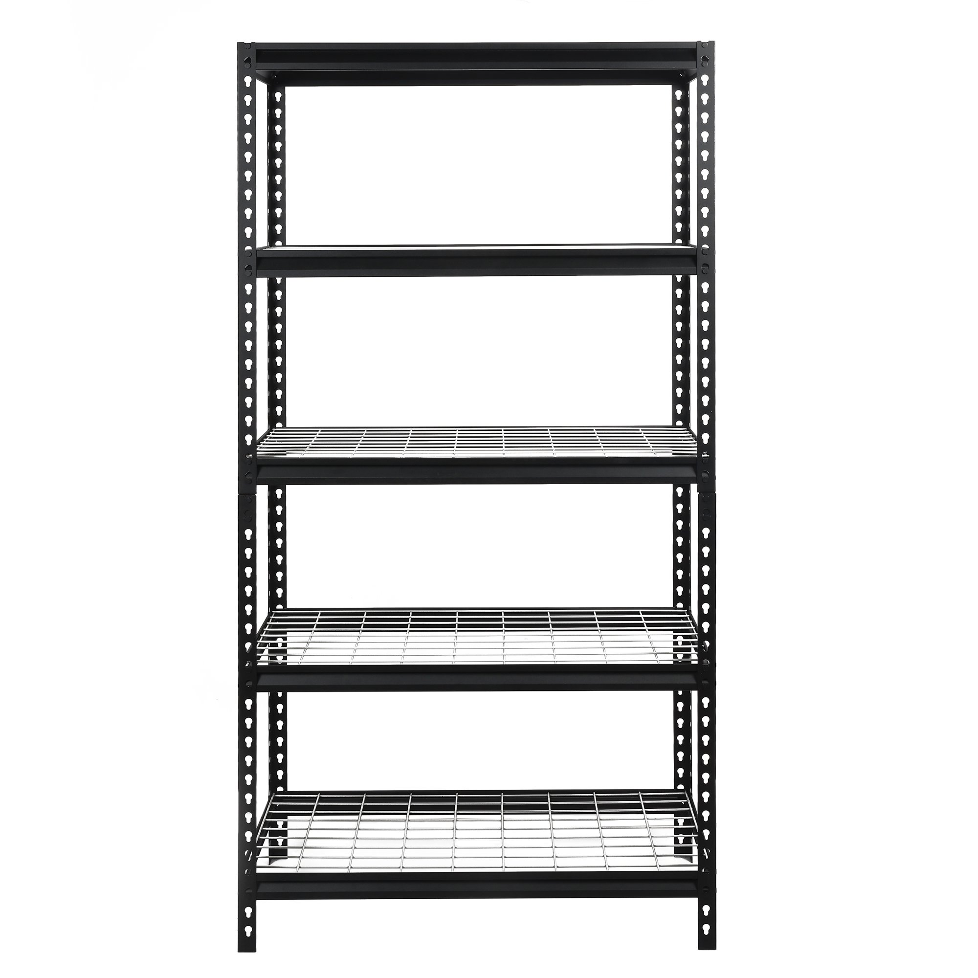 Workpro 36″ W x 18″ D x 72″ H 5-Shelf Freestanding Shelves. Storage Rack. Black