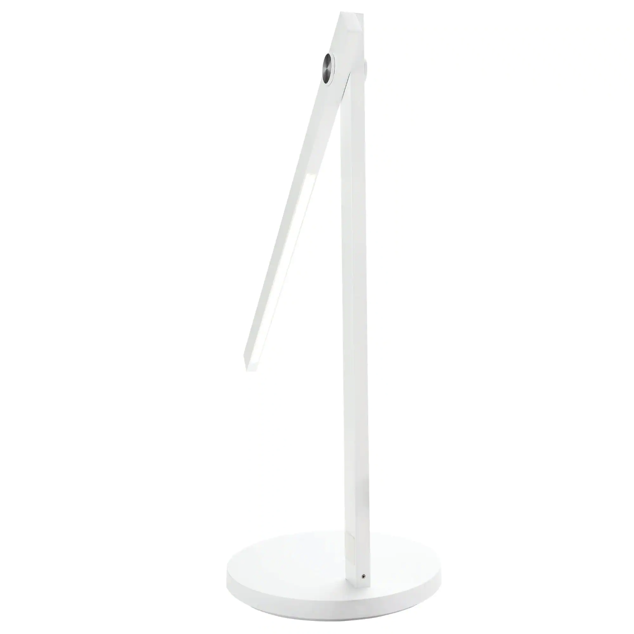 Newhouse Lighting Adonis 17 in. White LED Dimmable Desk Lamp with Wireless Charger