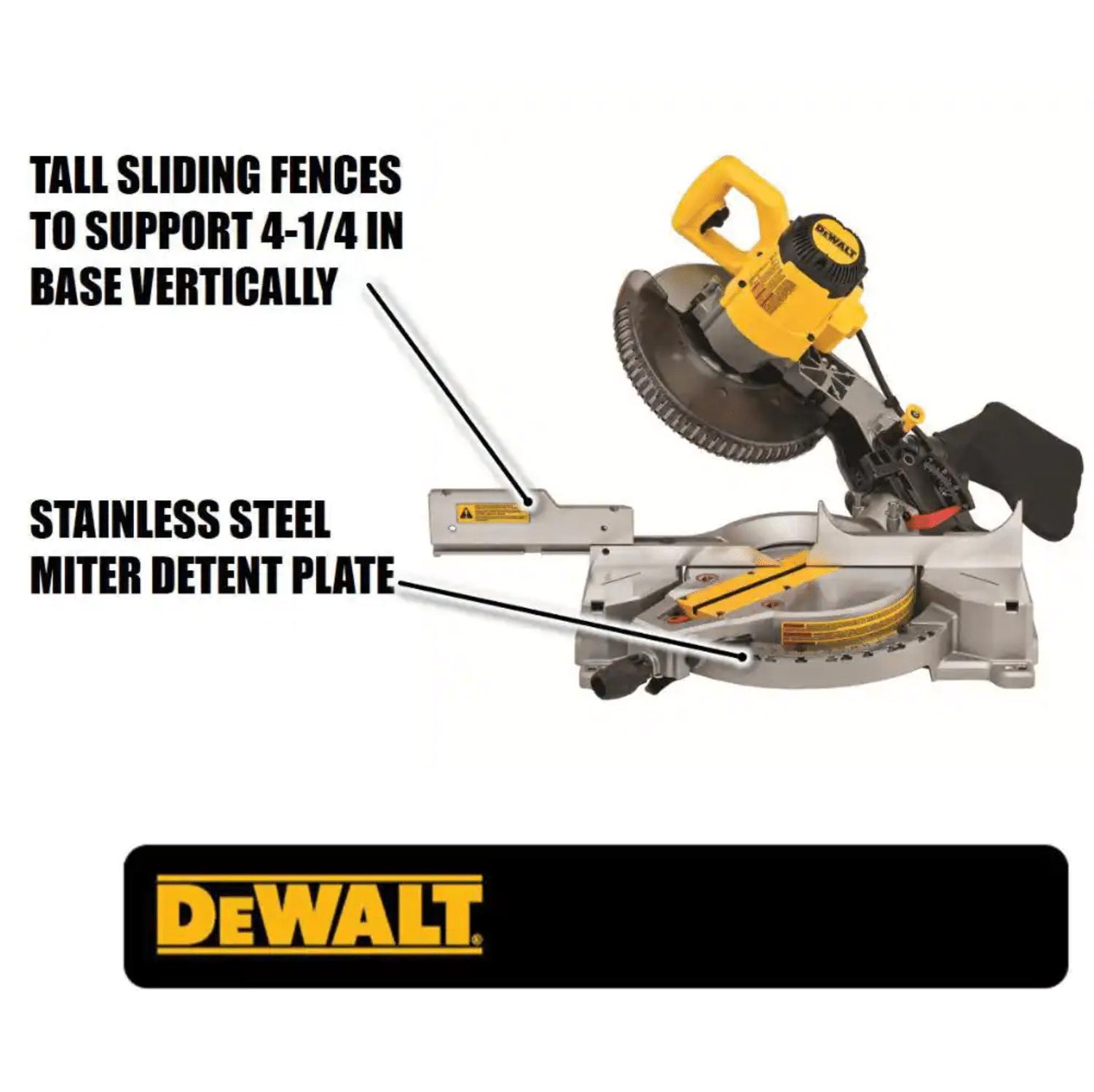 Dewalt Miter Saw. Single Bevel. Compound. 10-Inch. 15-Amp (DWS713)