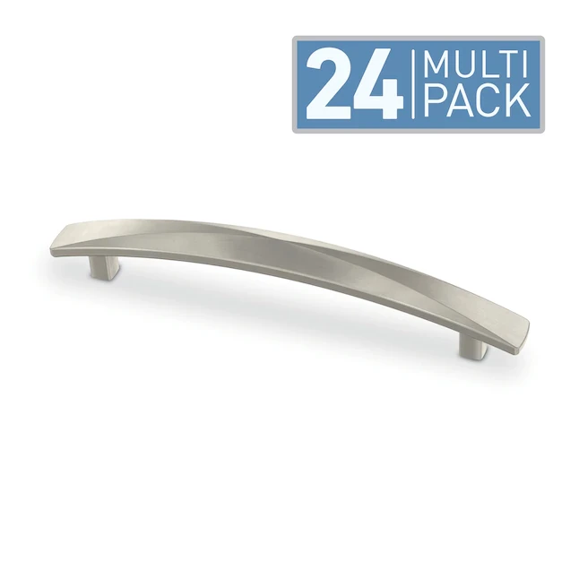 Brainerd Devereux 24-Pack 5-1/16-in Center To Center Satin Nickel Arch Bar Drawer Pulls