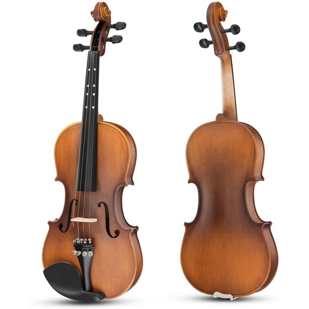 Eastar 4/4 Full-Size Violin Set Matte Fiddle for Kids Beginners Students Adults Imprinted Guide on Fingerboard EVA-3