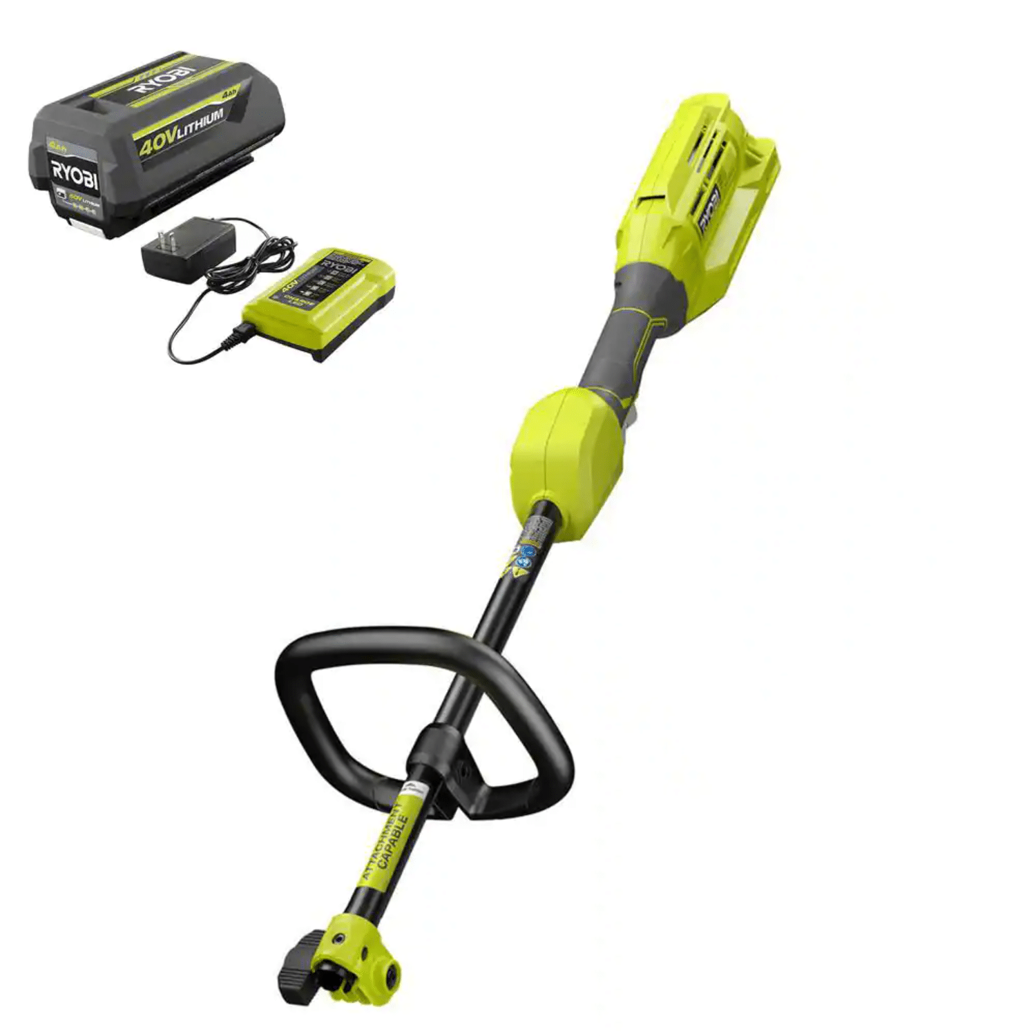 Ryobi 40V Expand-It Cordless Battery Attachment Capable Trimmer Power Head