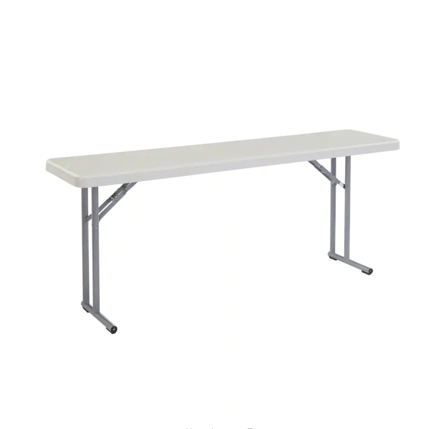 National Public Seating 72 in. Grey Plastic Smooth Surface Folding Seminar Table