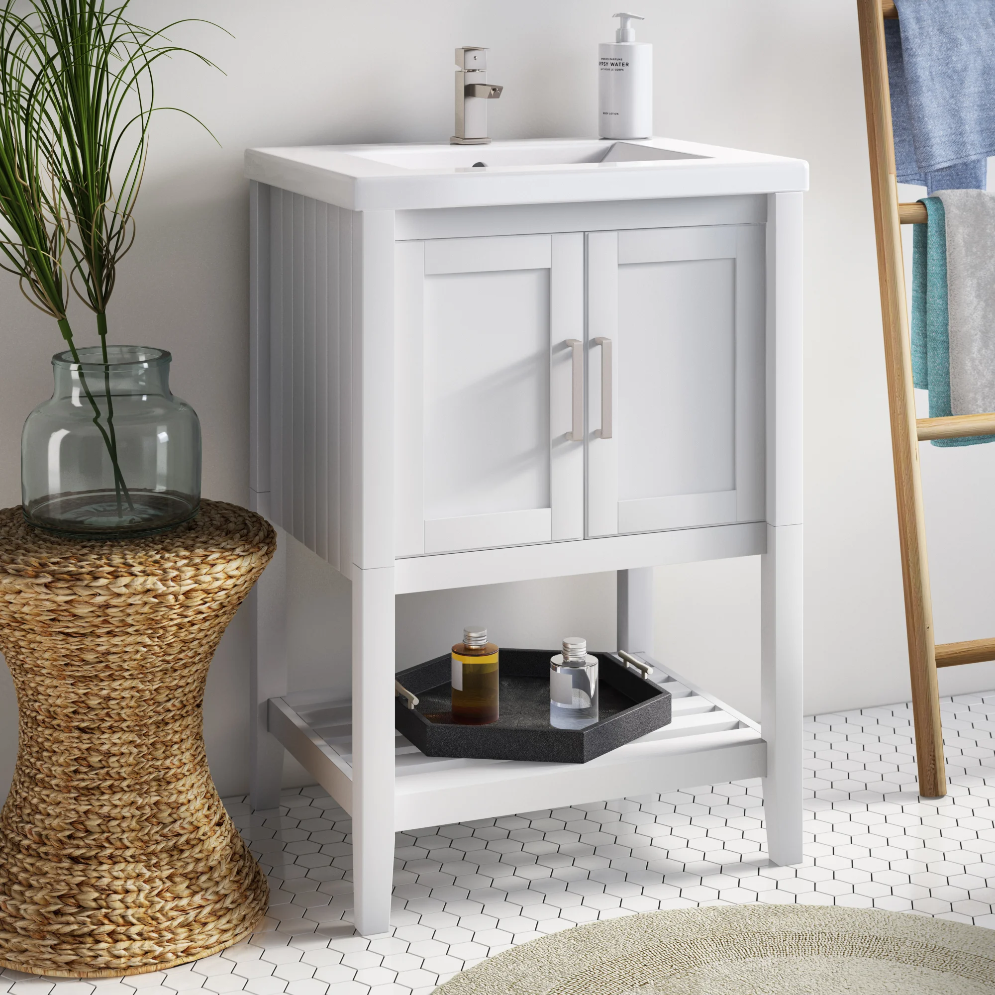 Highland Dunes Groth 24” Free-standing Single Bathroom Vanity