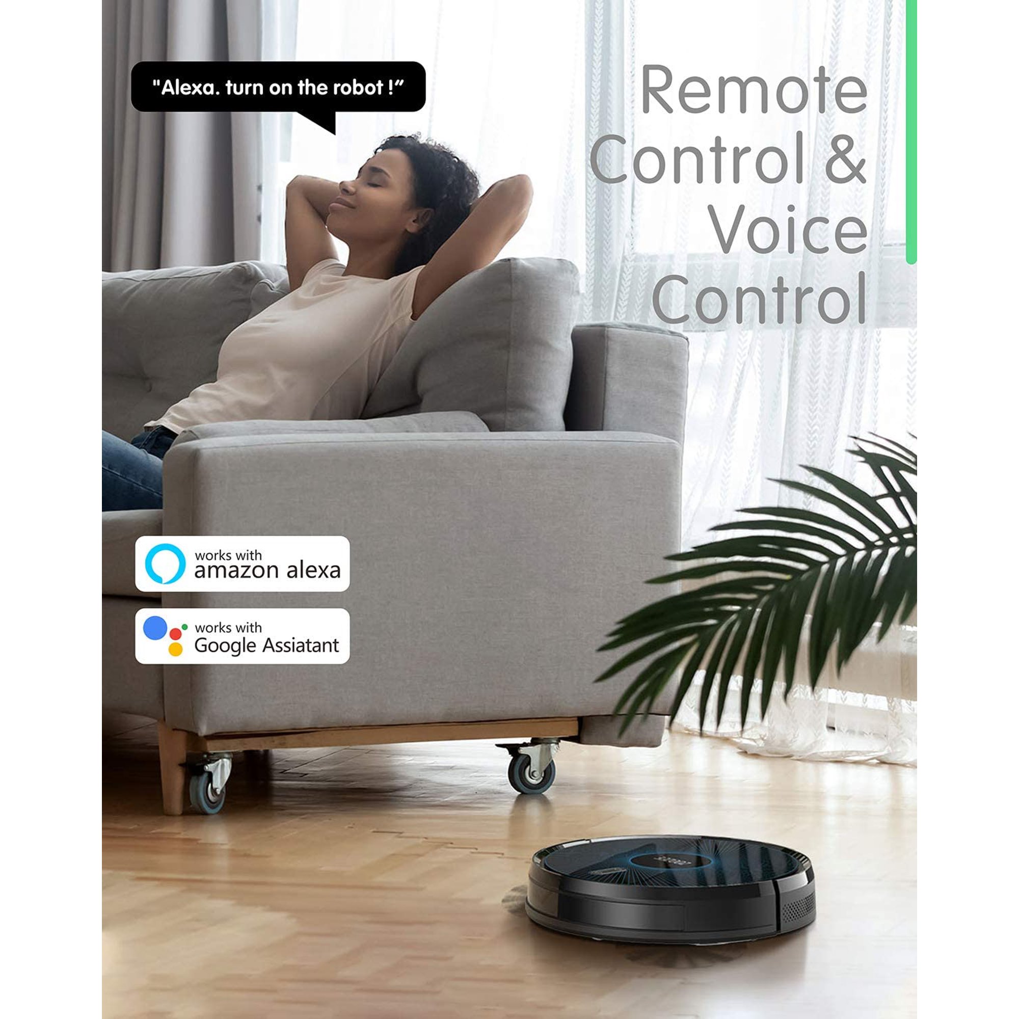 Zoozee Z50 Robot Vacuum Cleaner 2-in-1 Vacuum and Mop 5200mAh LG Battery 3000Pa Max Suction