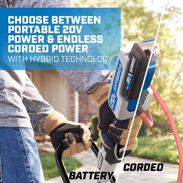 Hart 20-Volt Cordless Hybrid 12-inch String Trimmer/Edger and Blower Kit