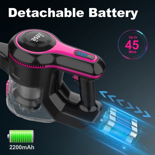 Inse Cordless Vacuum Cleaner. 6 in 1 Powerful Suction Lightweight Stick Vacuum