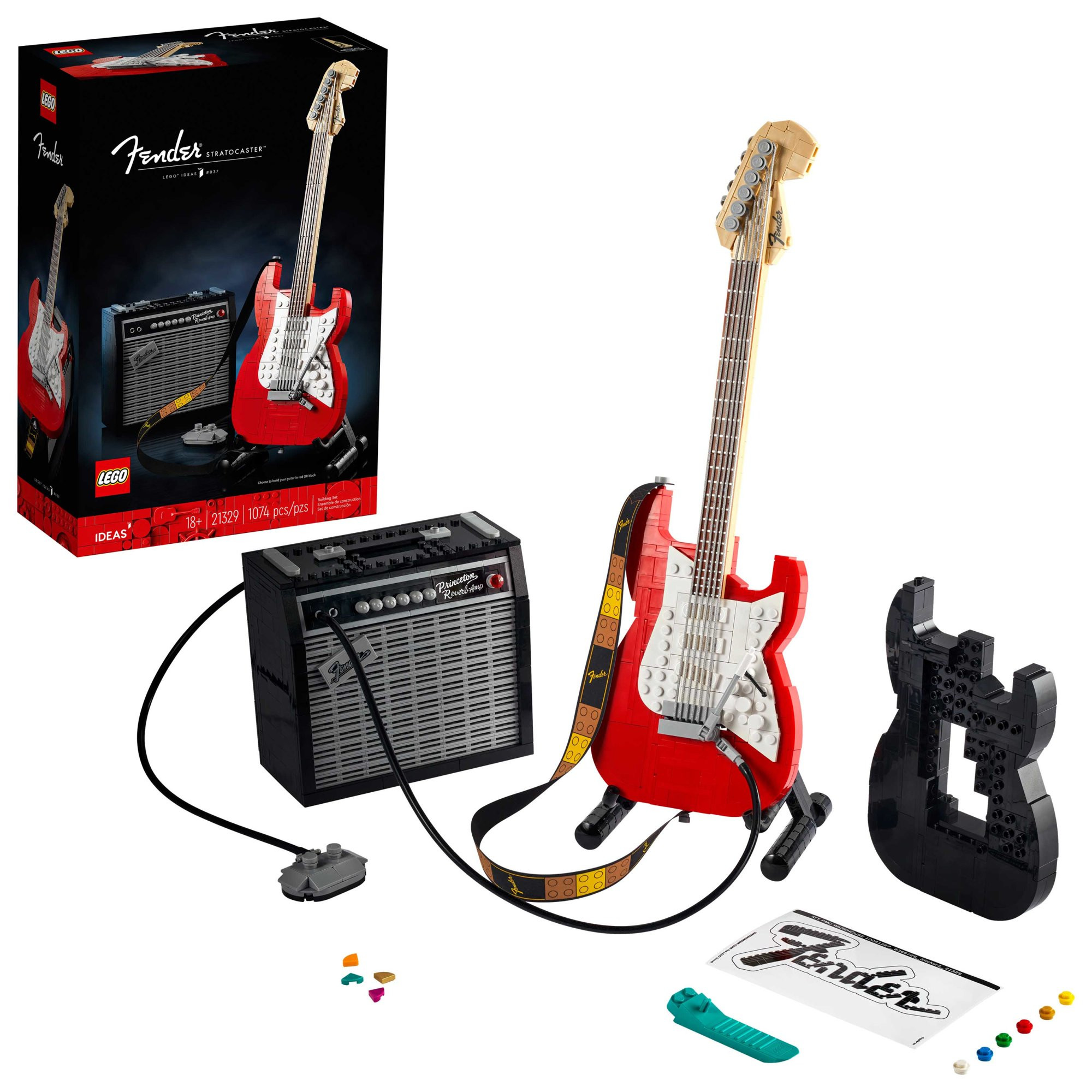 Lego Ideas Fender Stratocaster 21329 Building Kit. 1.079 Pieces