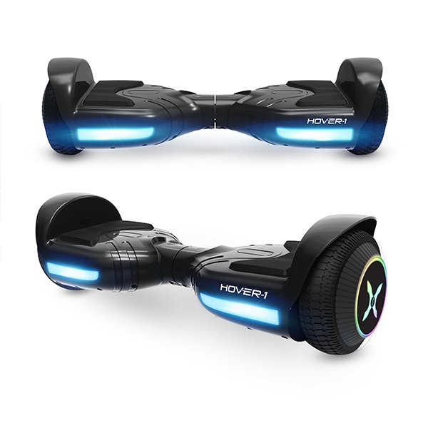 Hover-1 Rocket Hoverboard with LED Headlights. 7 MPH Max Speed. Black
