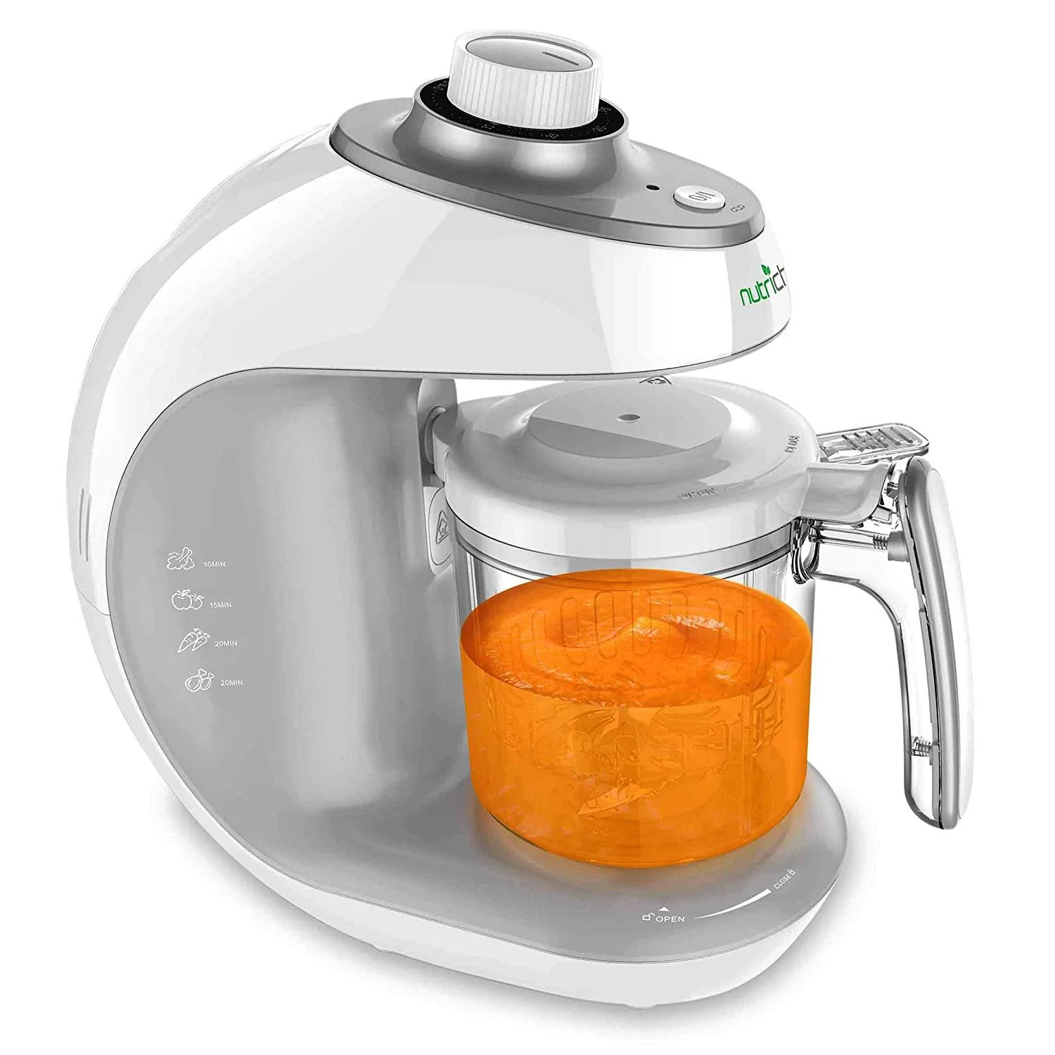 NutriChef PKBFB18 Electric Baby Food Maker Puree Food Processor. Blender. and Steamer