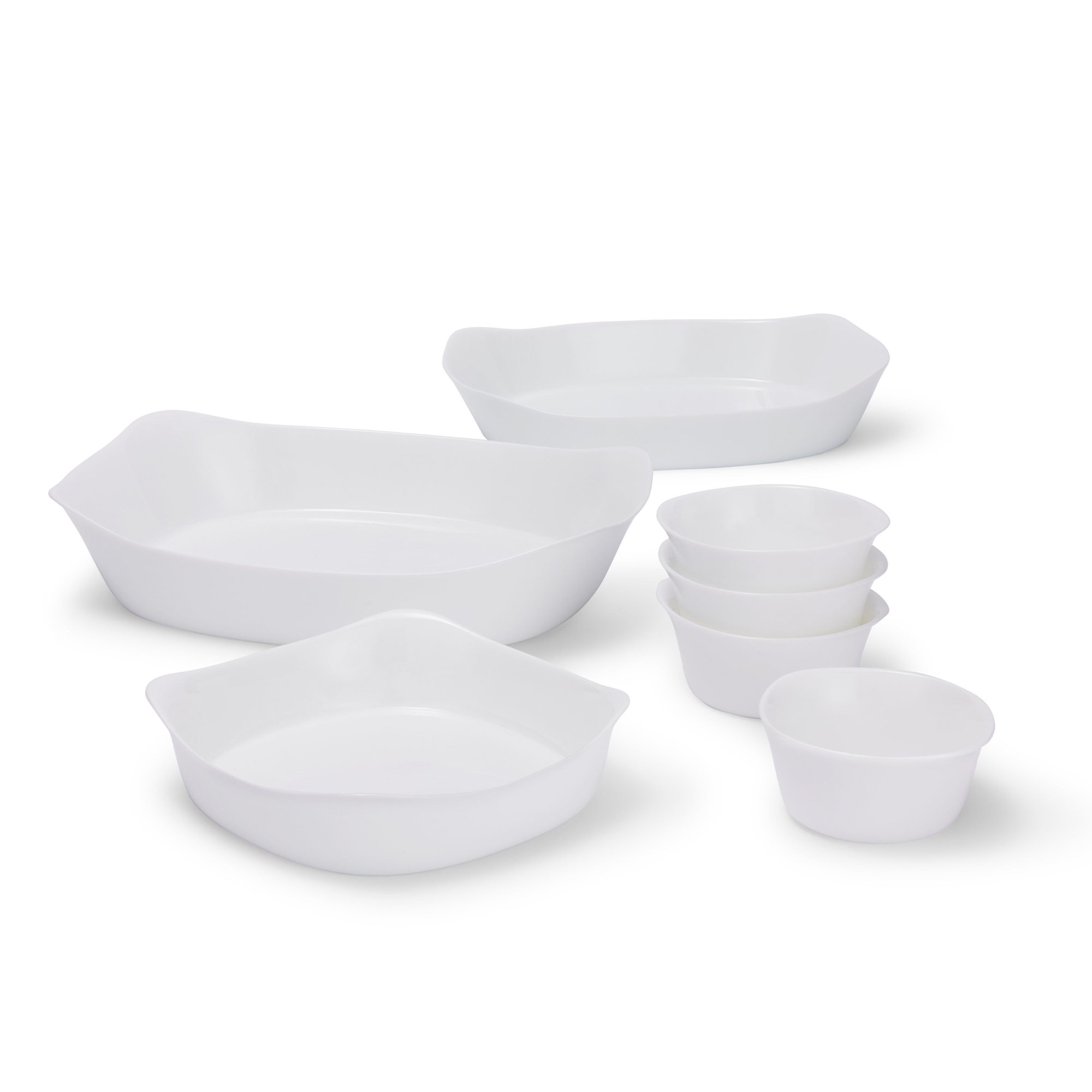 Rubbermaid Glass Baking Set for Oven. DuraLite 7 Piece Set without Lids