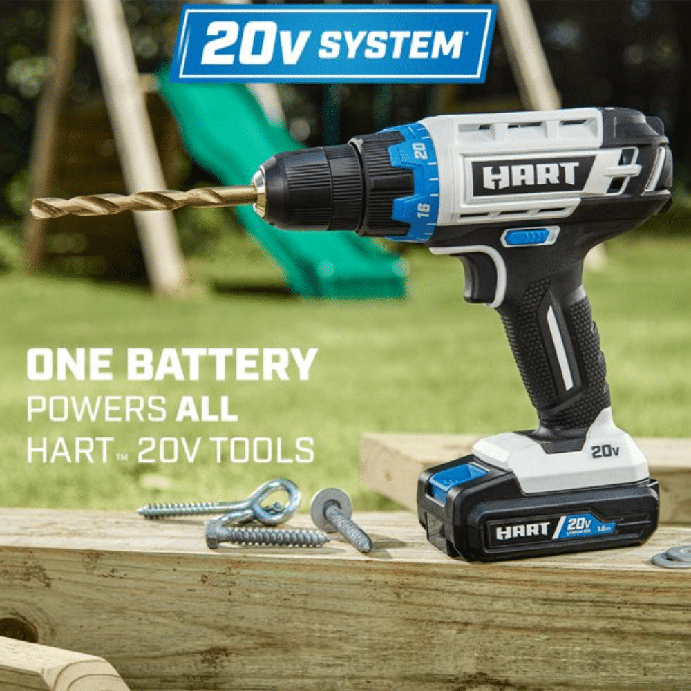 Hart 20-Volt Cordless Drill And Impact Combo Kit