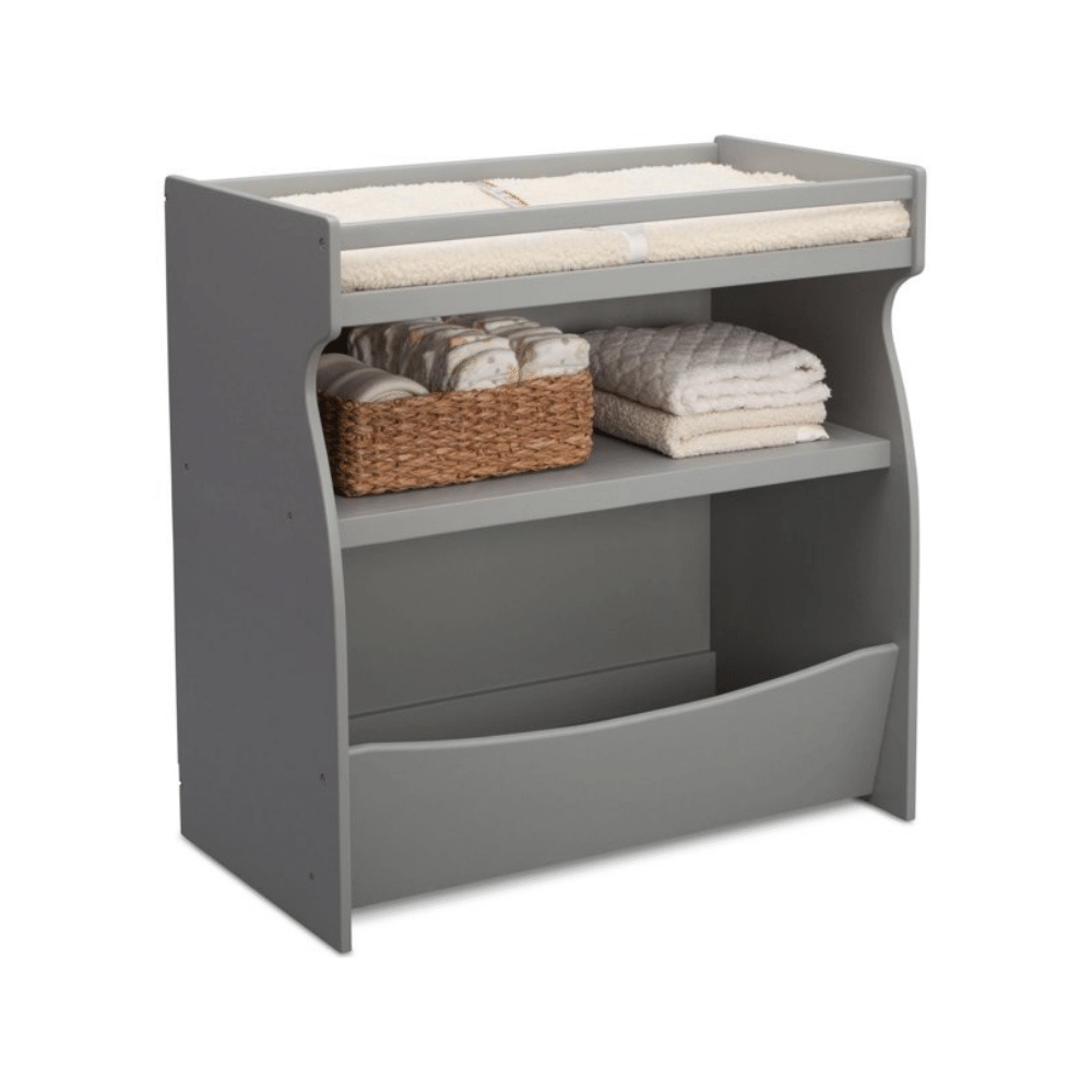 Delta Children Gateway 2-in-1 Changing Table and Storage Unit. Gray