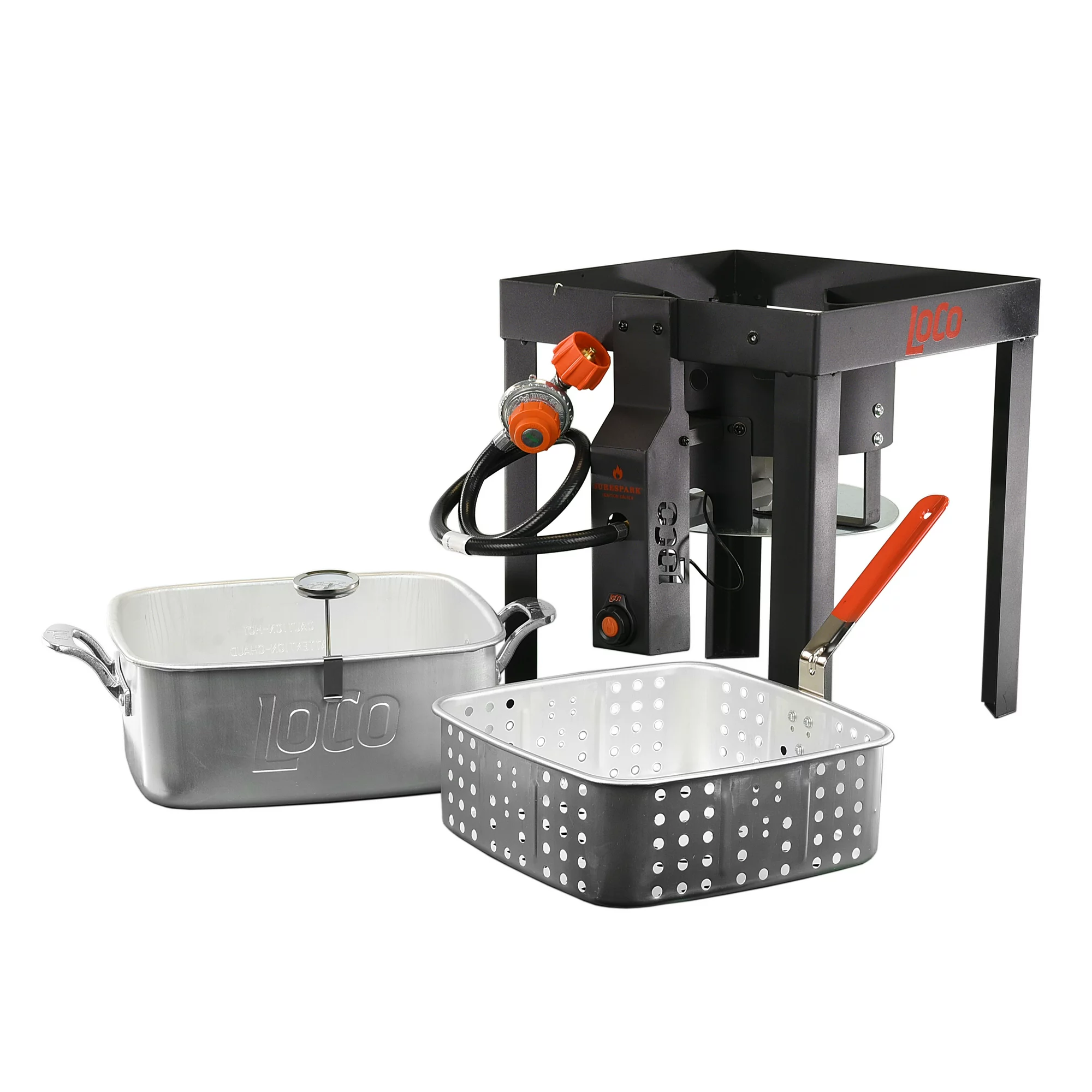 Loco Cookers Propane 12 Quart Fish Fryer With Sure Spark