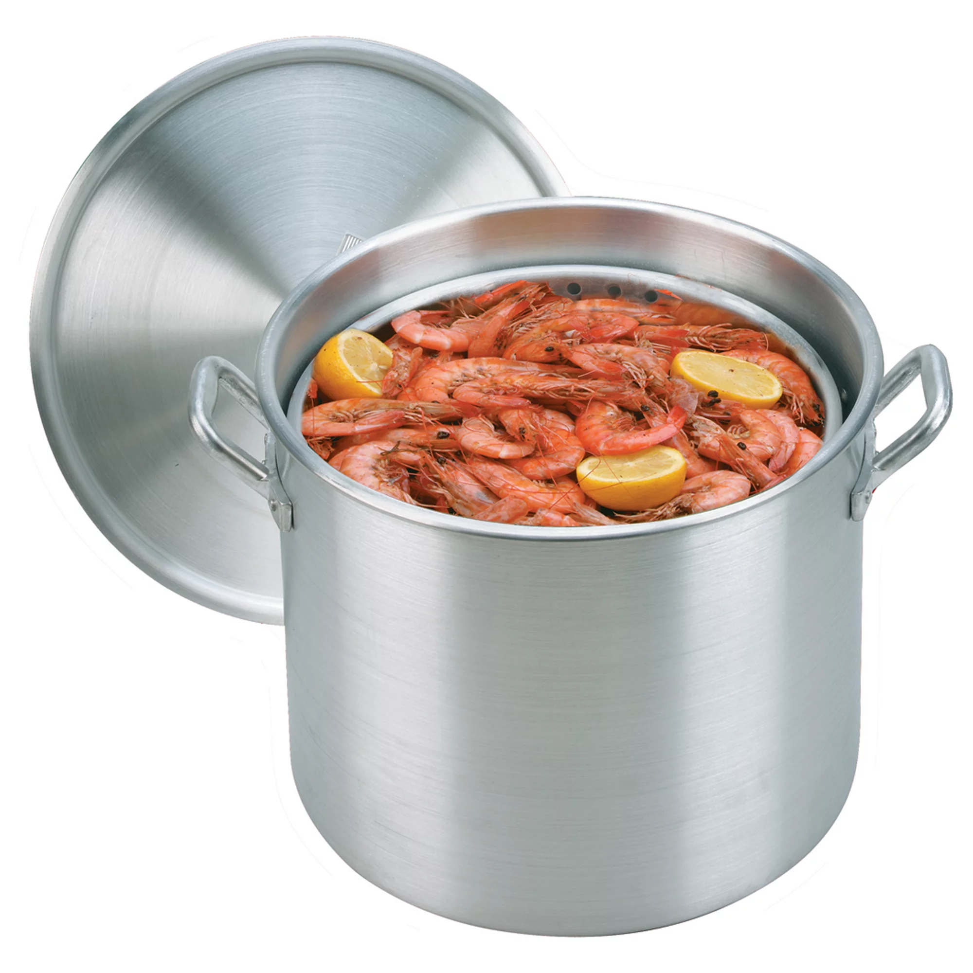 King Kooker 60 Qt Aluminum Pot with Basket and Lid (KK60)