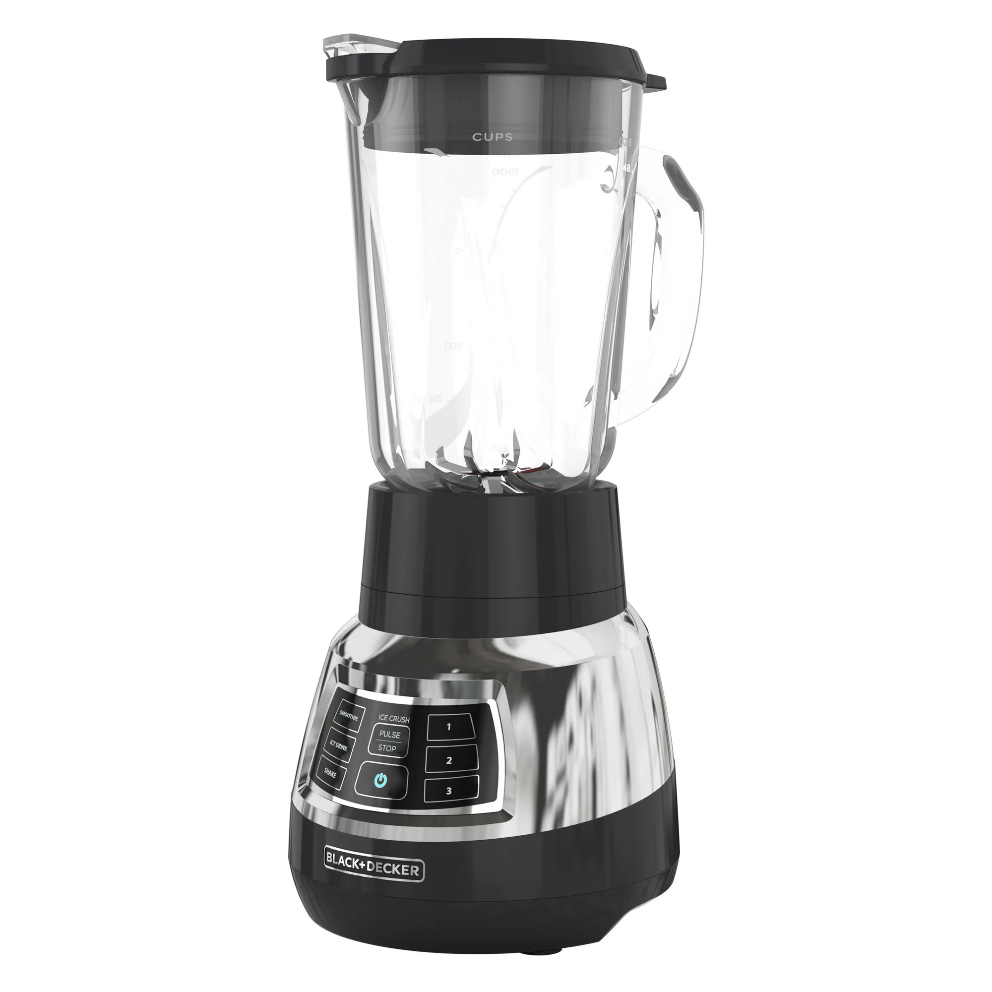 Black + Decker BL1400DG-P Quiet Blender with Cyclone Glass Jar