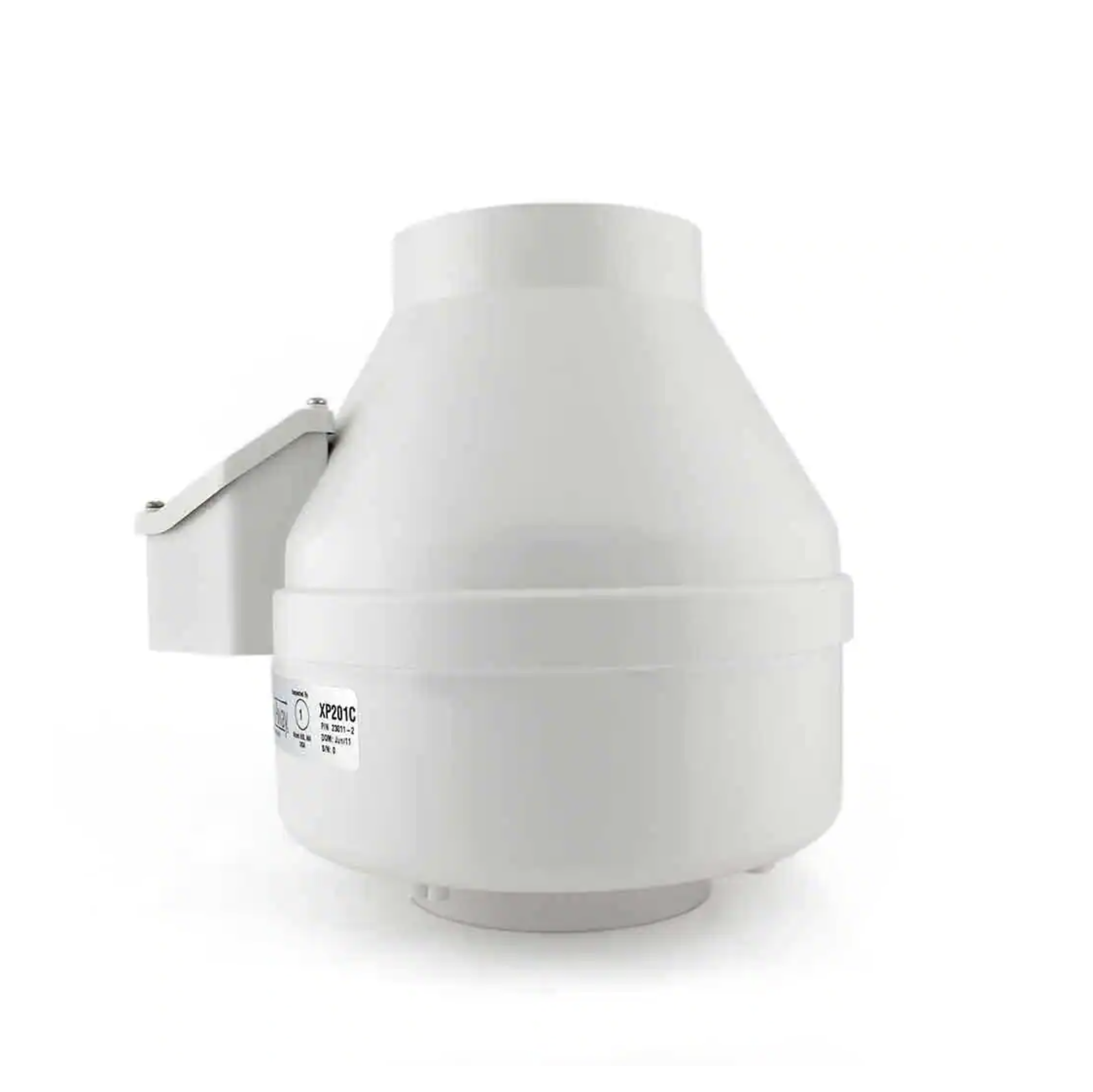 RadonAway XP201C 4 in. Inlet And Outlet Inline Radon Fan In White With 1.6 In. Maximum Operating Pressure