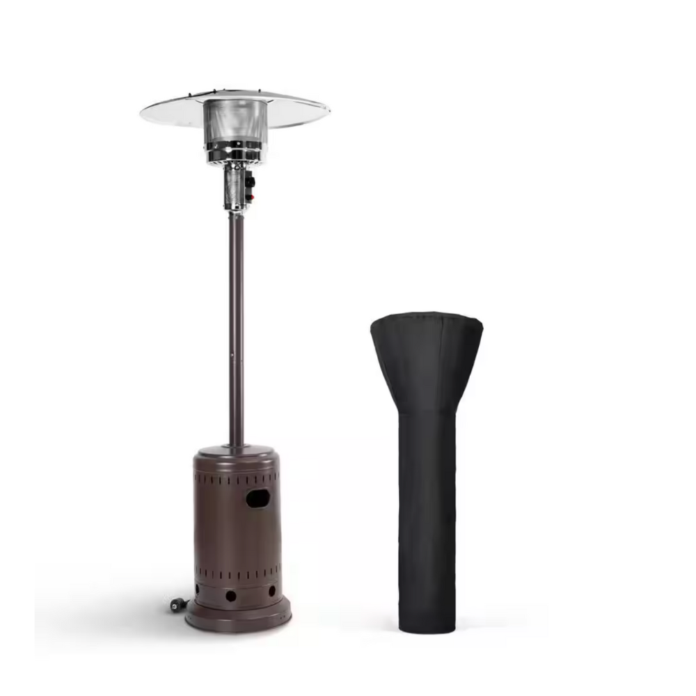 PamaPic 46000 BTU Commercial Propane Bronze Outdoor Heater with Cover