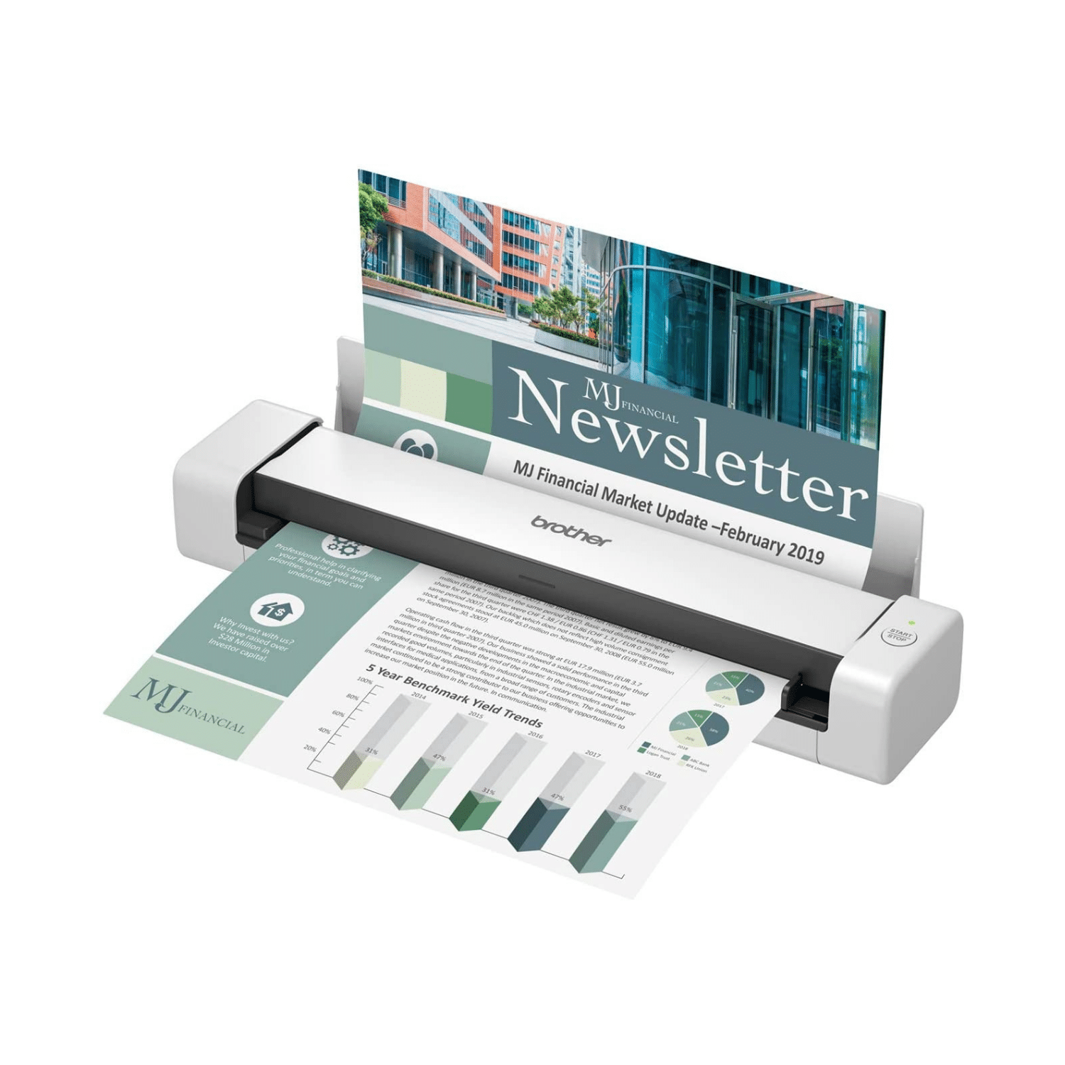 Brother DS-740D Duplex Compact Mobile Document Scanner