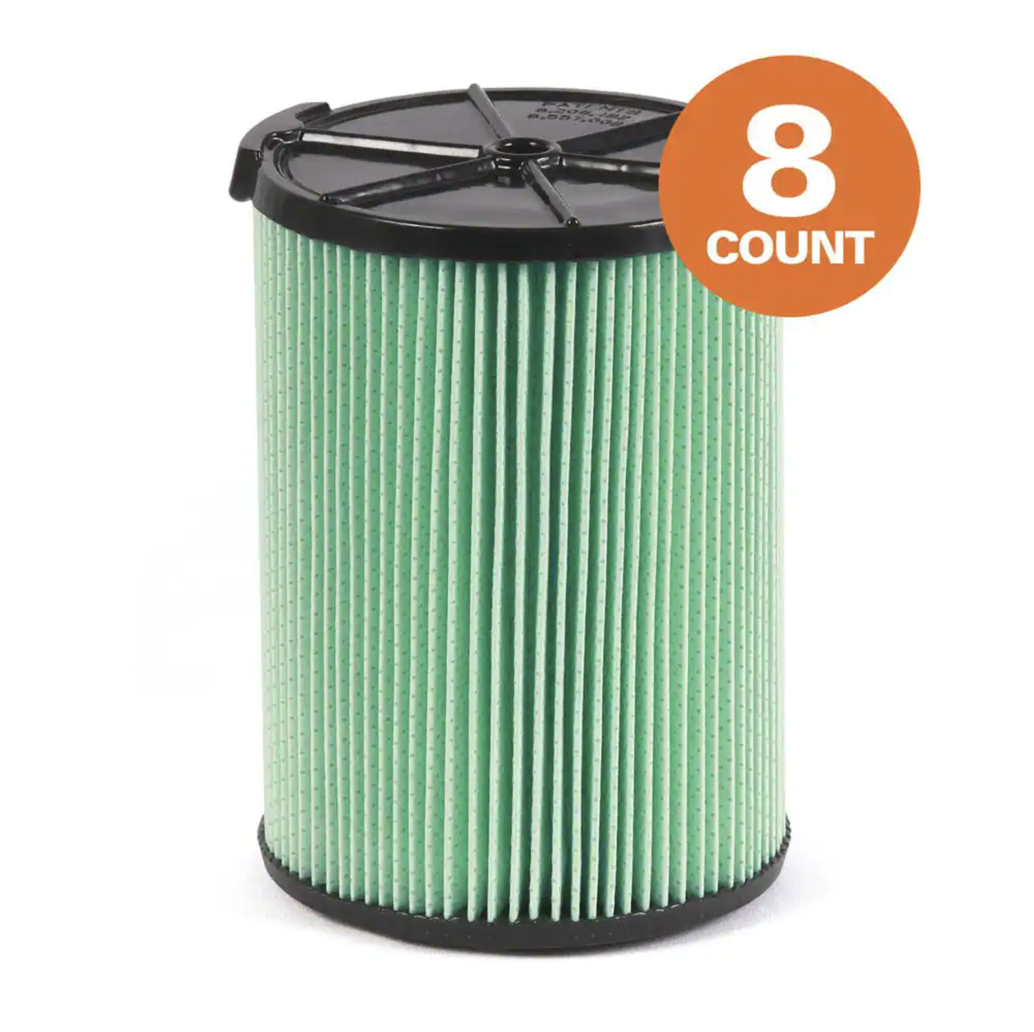 Ridgid 5-Layer HEPA Material Pleated Paper Filter for Most 5 Gal. and Larger Wet/Dry Shop Vacuums. 8-Pack