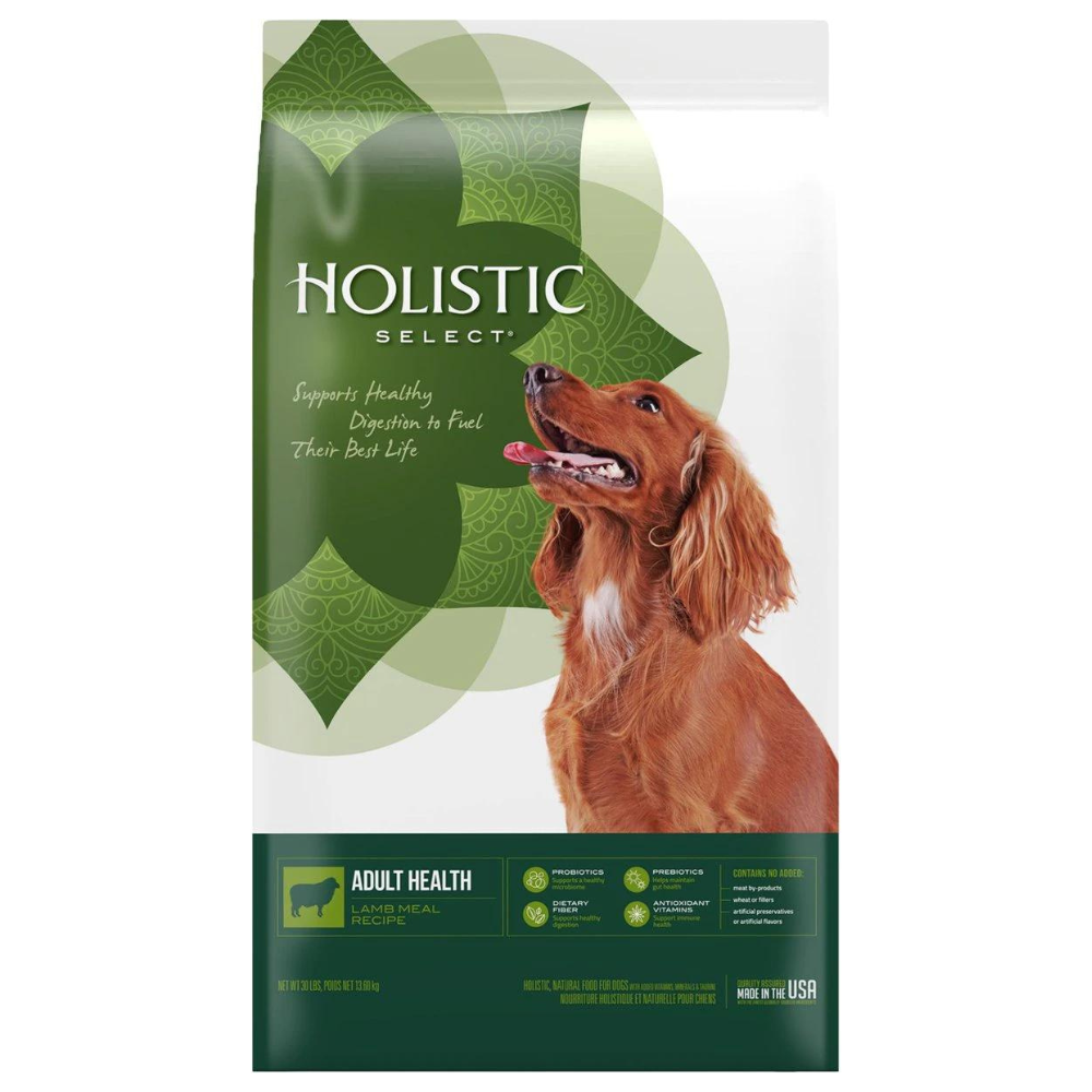 Holistic Select Adult Health Lamb Meal Recipe Dry Dog Food. 30-lb bag
