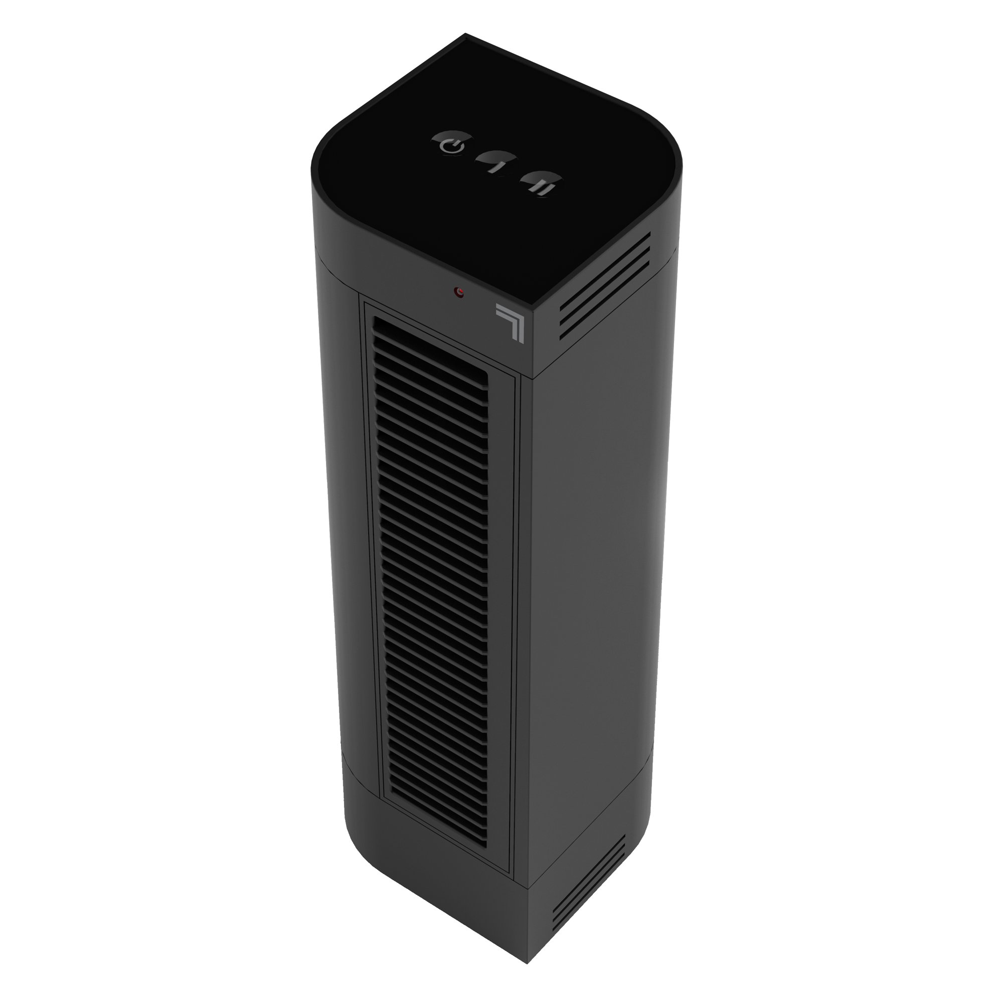 Sharper Image Ceramic 3 Personal Tower Heater. 2 Heat Settings. Black