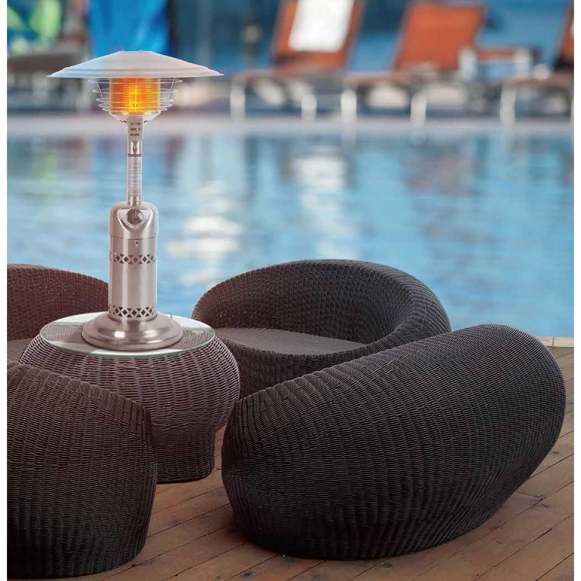 Shinerich Industrial Table Stainless Steel Propane Patio Heater