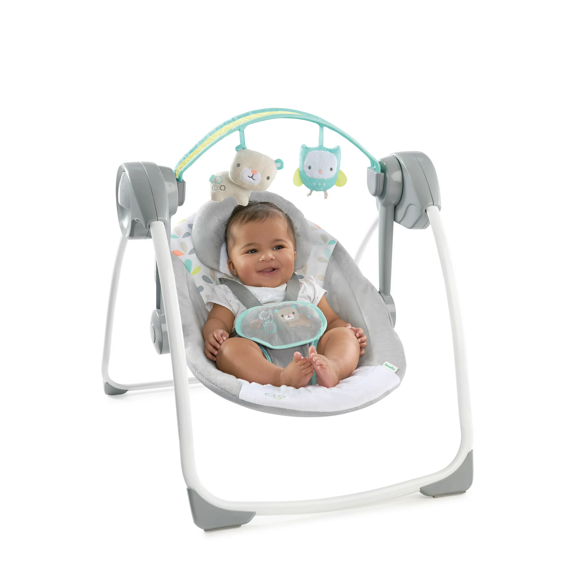 Ingenuity Soothe ‘n Delight 6-Speed Portable Baby Swing with Music - Fanciful Forest