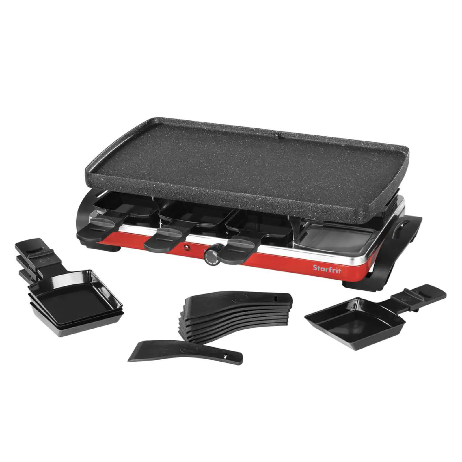 Starfrit Black Raclette/Party Indoor Grill Set